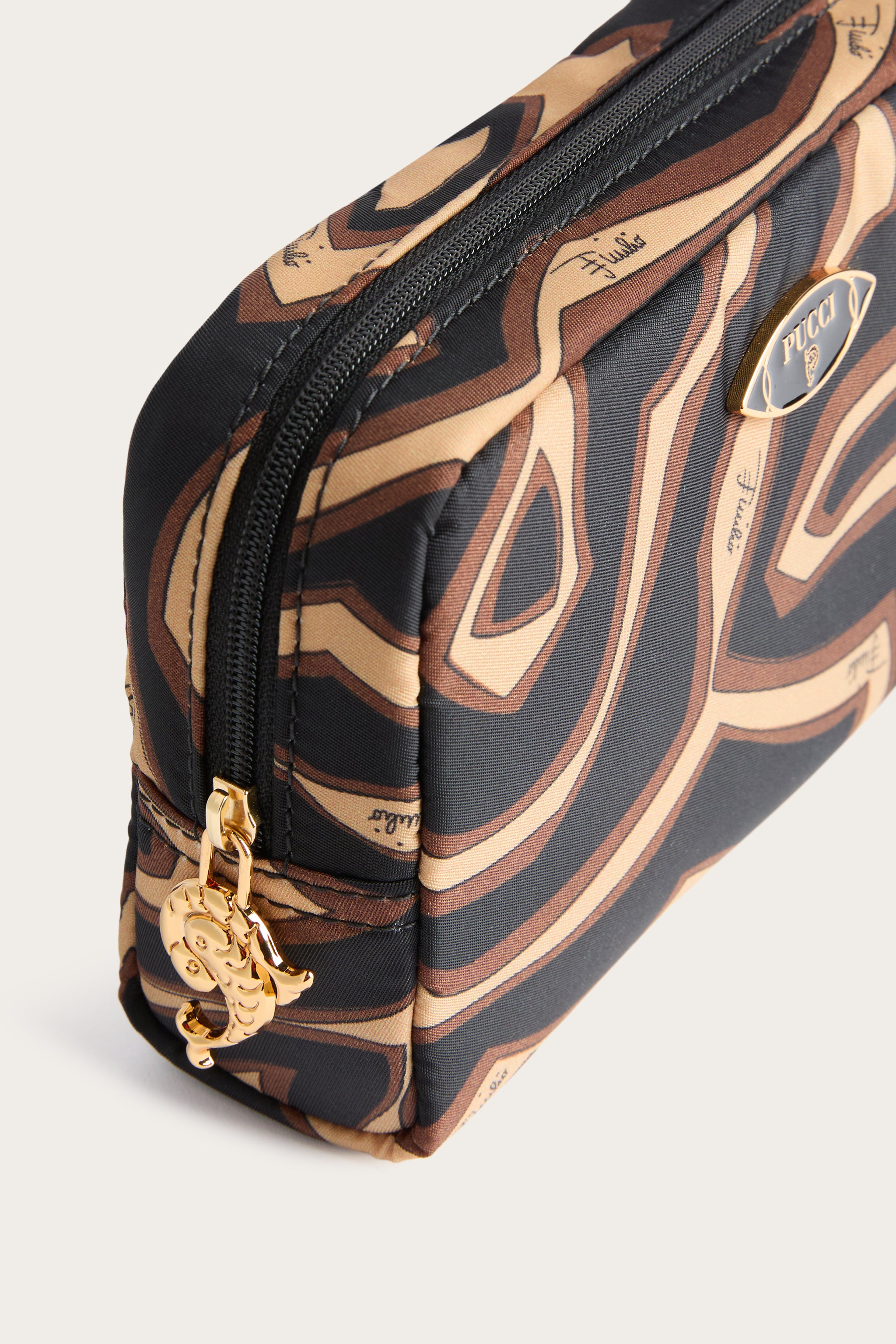 Emilio Pucci Yummy Piccolo trousse de toilette noir or nylon