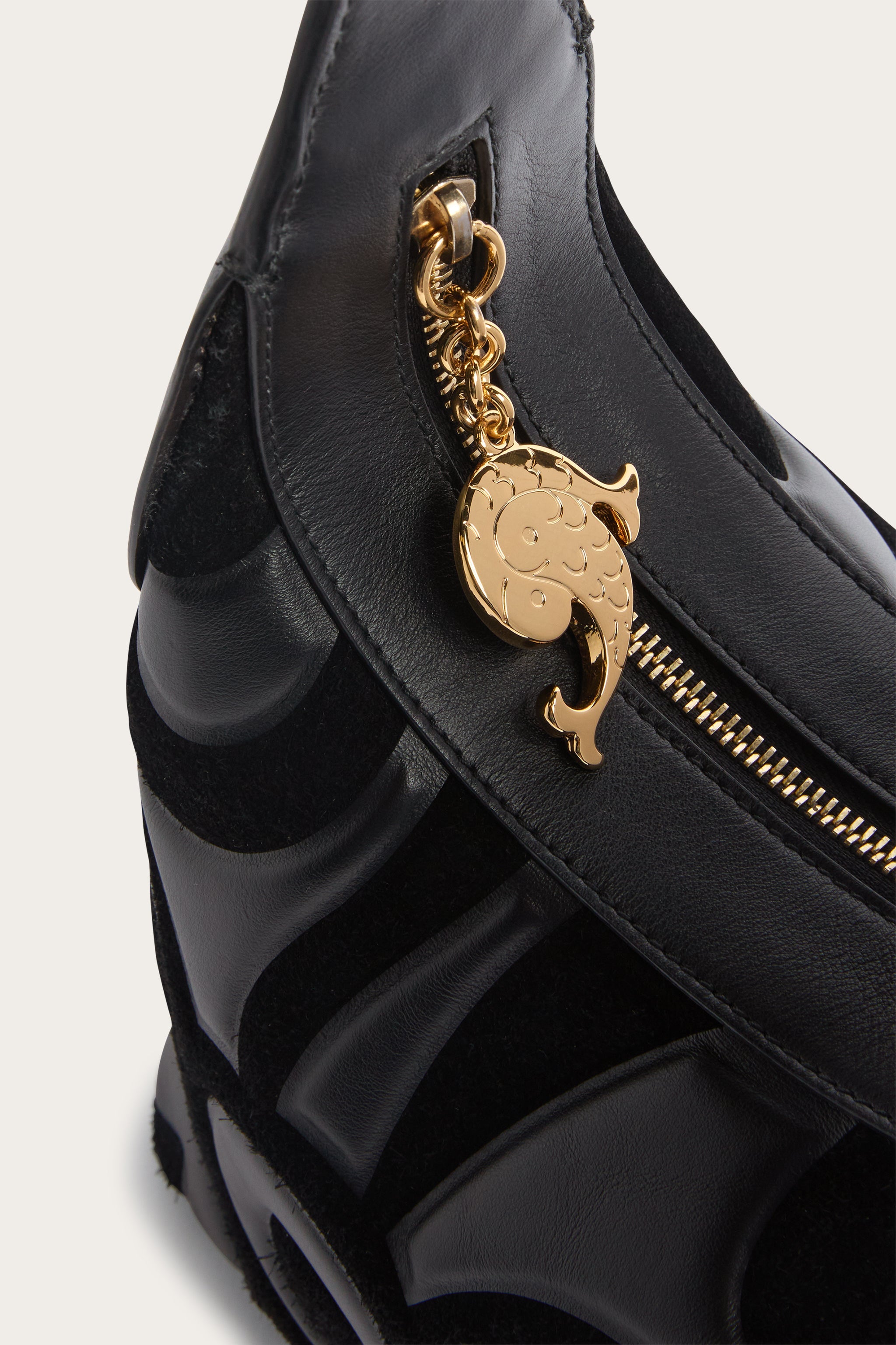 Emilio Pucci Sac Hobo Marmo cuir noir taille unique