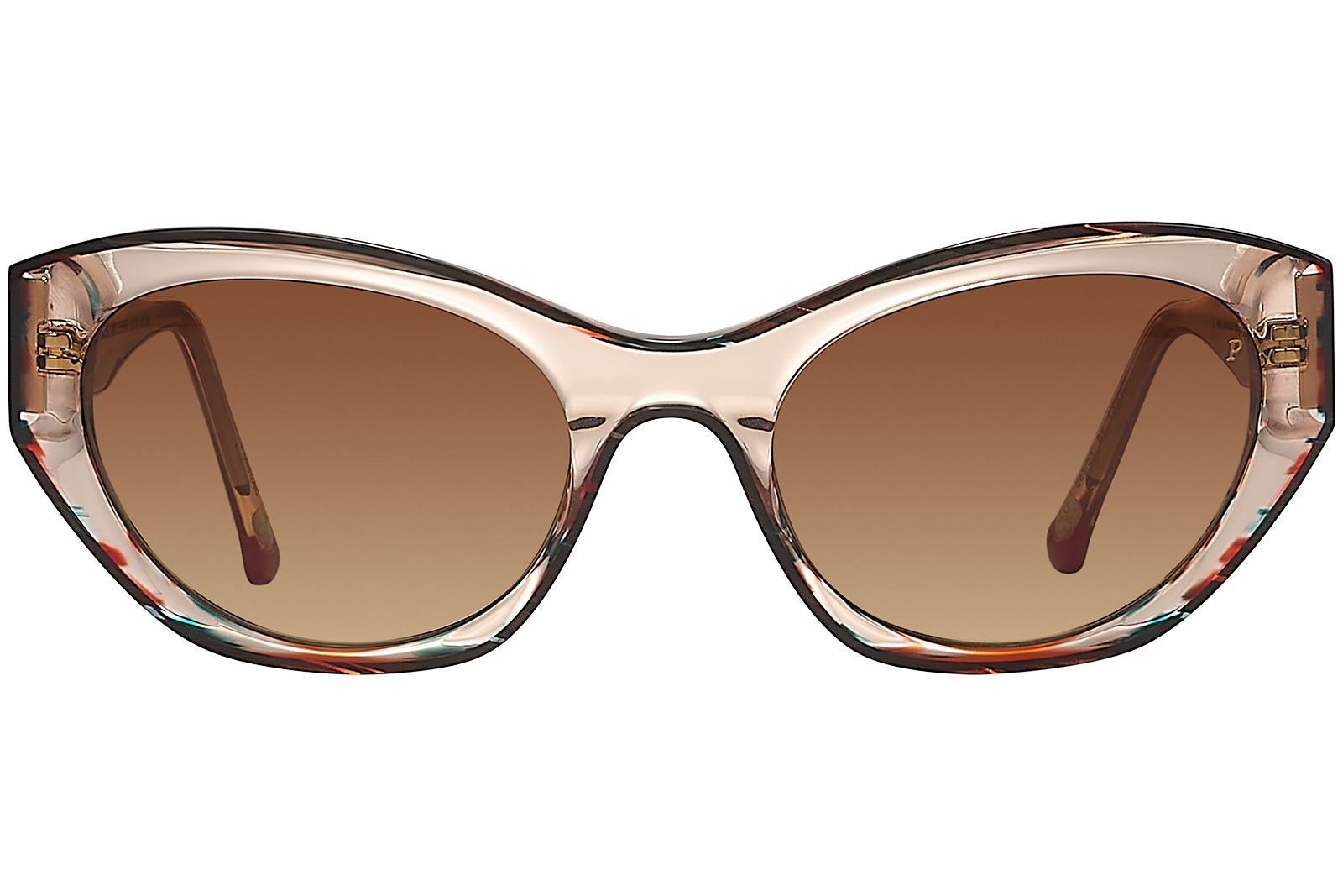 Clémence & Margaux Miss Seventies lunettes de soleil polarisé Rose Translucide