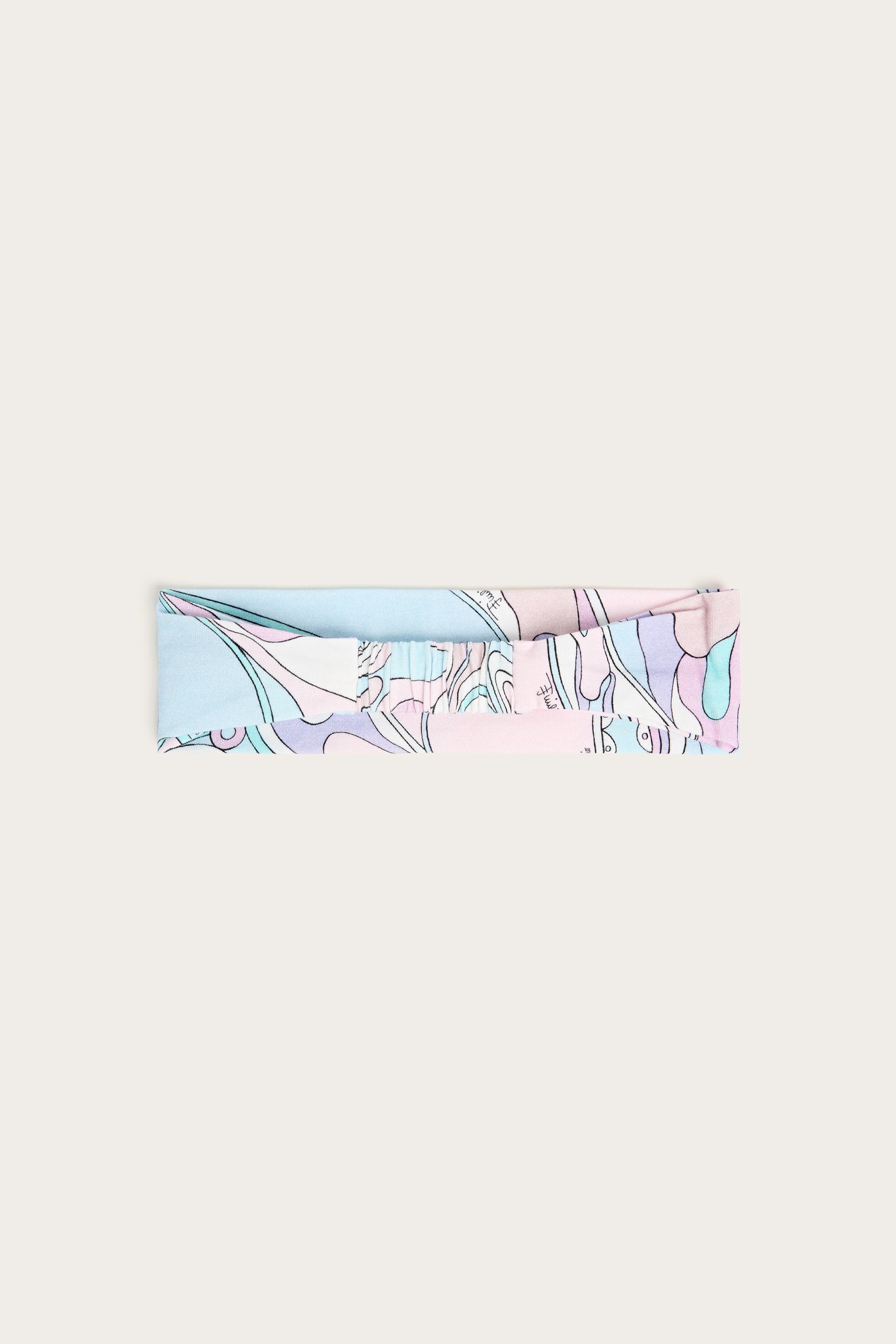 Emilio Pucci Orchidee Bandeau Cheveux Rose Coton Enfant