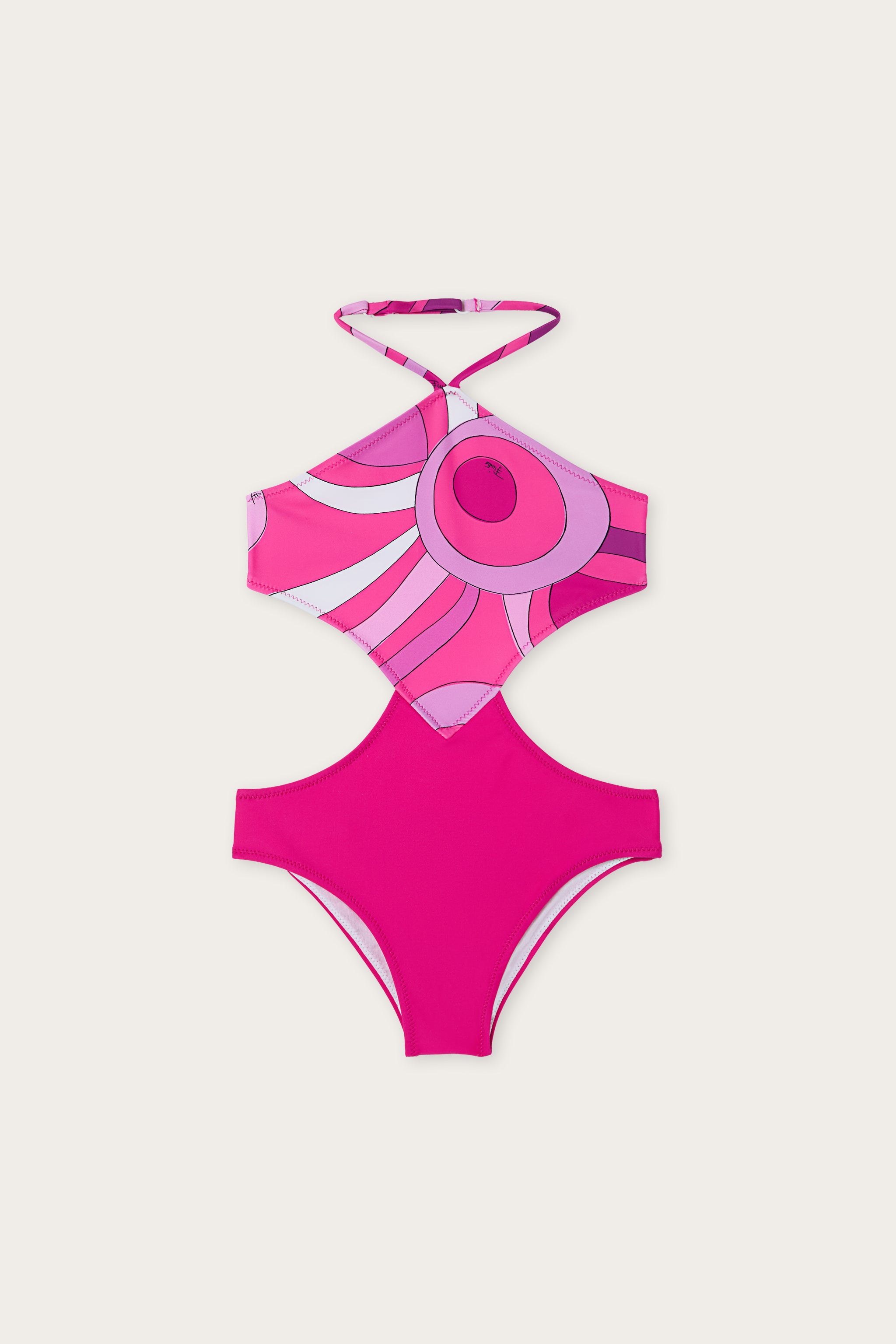 Emilio Pucci SWIMSUITS Marmo maillot 1 pièce violet lycra