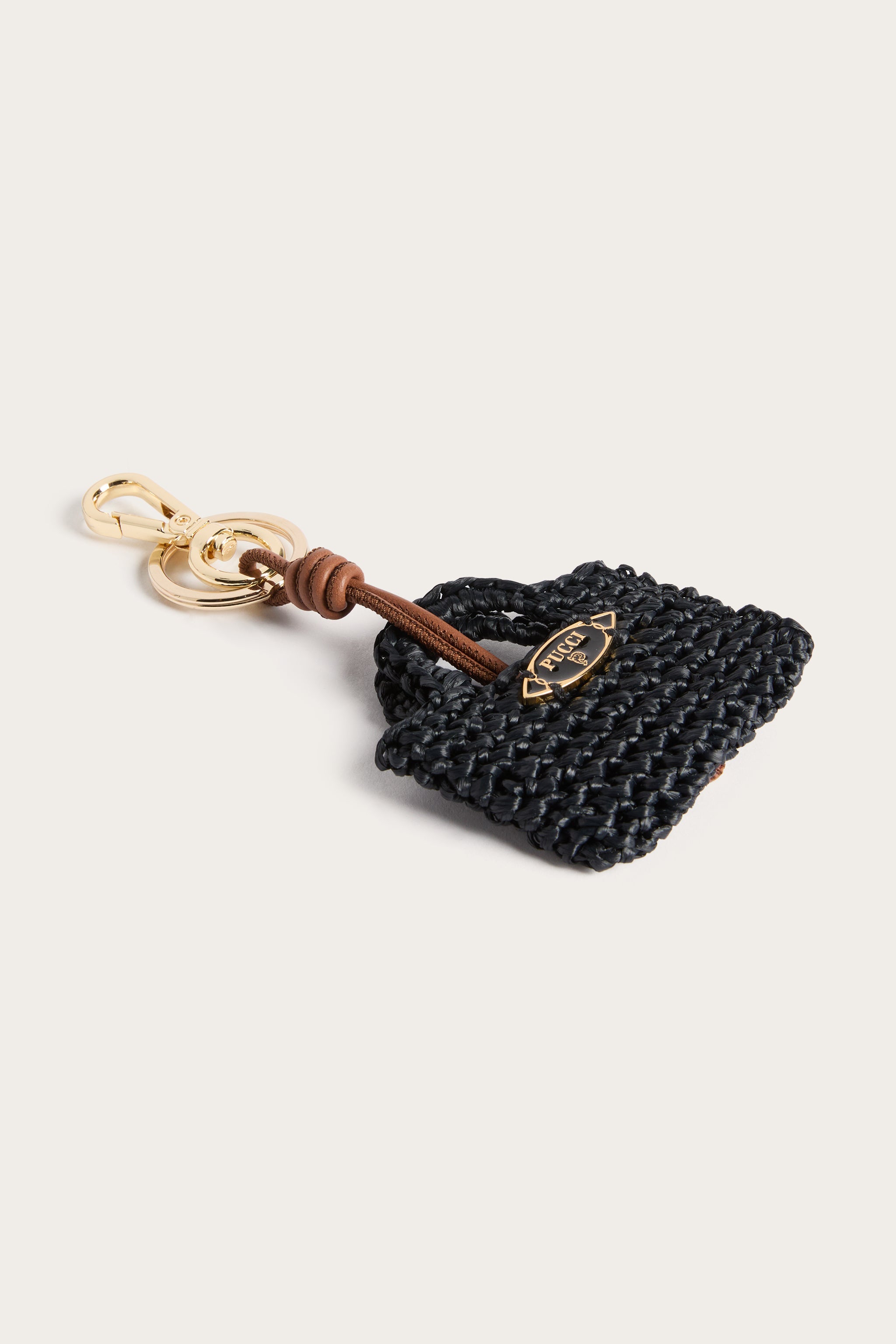 Emilio Pucci Bag Charms Mini breloque sac noir 100% viscosa