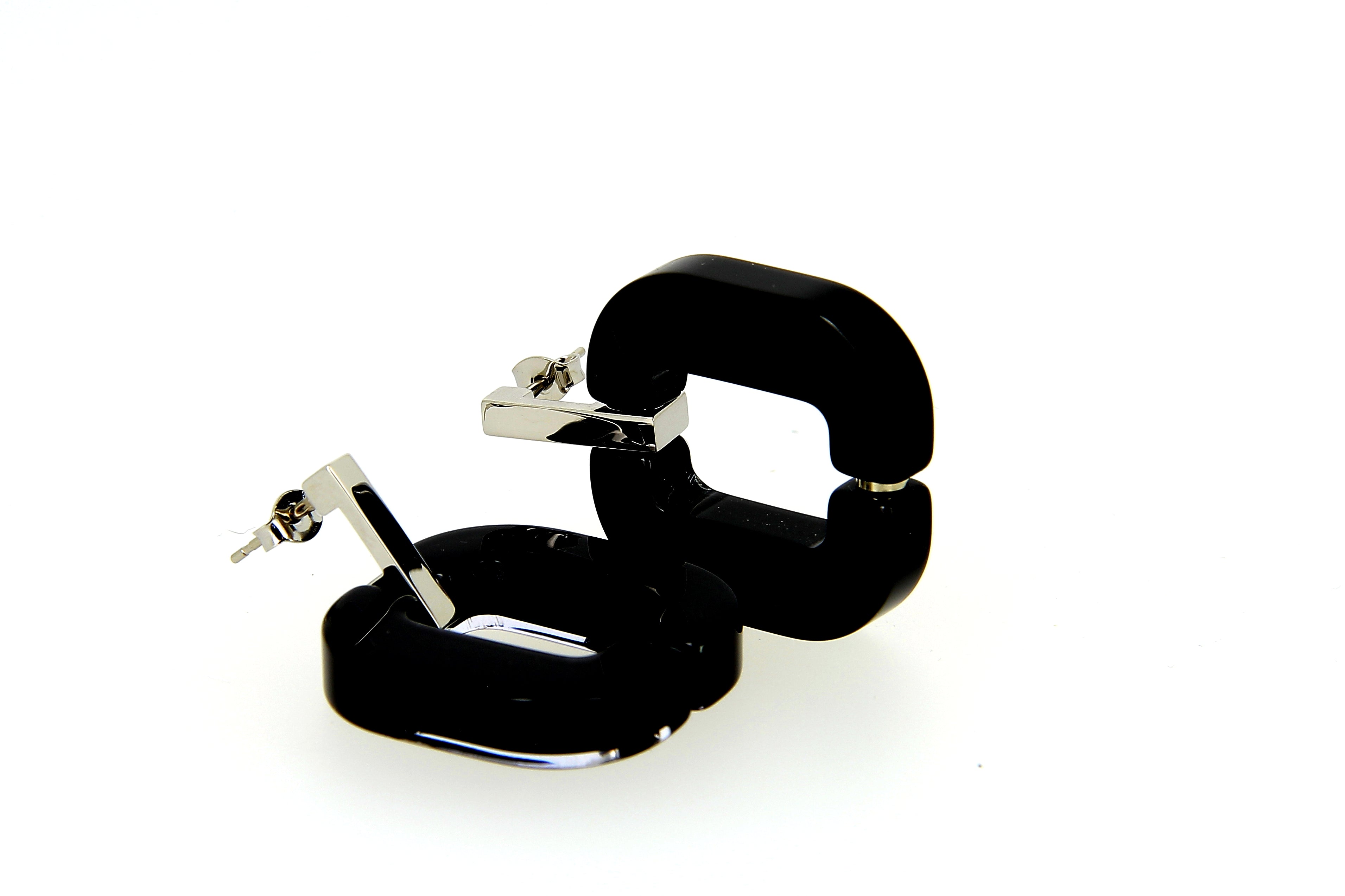 Xavier Derome BO 01 C261 boucles oreilles acétate