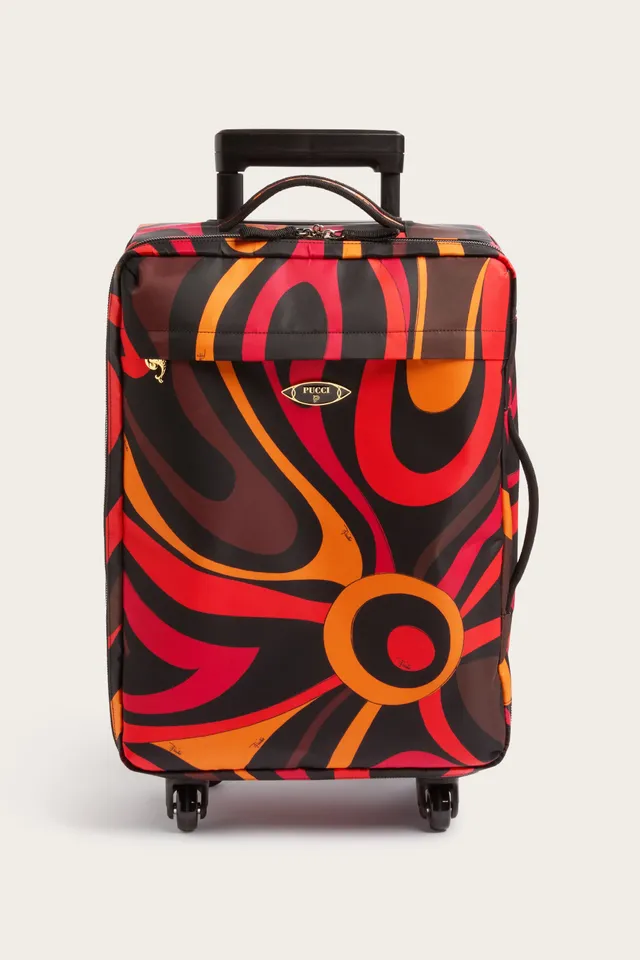 Emilio Pucci Marmo trolley cabine orange noir OS