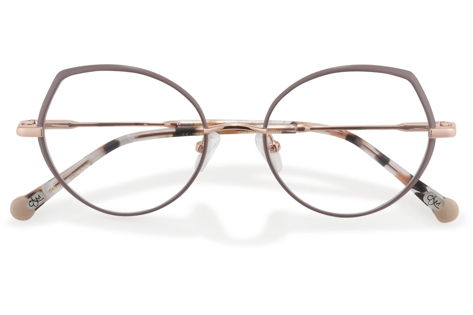 Clémence & Margaux La Rationnelle lunettes de vue taupe doré