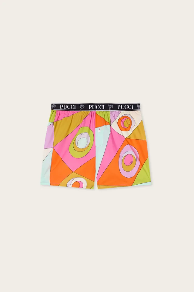 Emilio Pucci Occhi boxer coton multicolore taille M