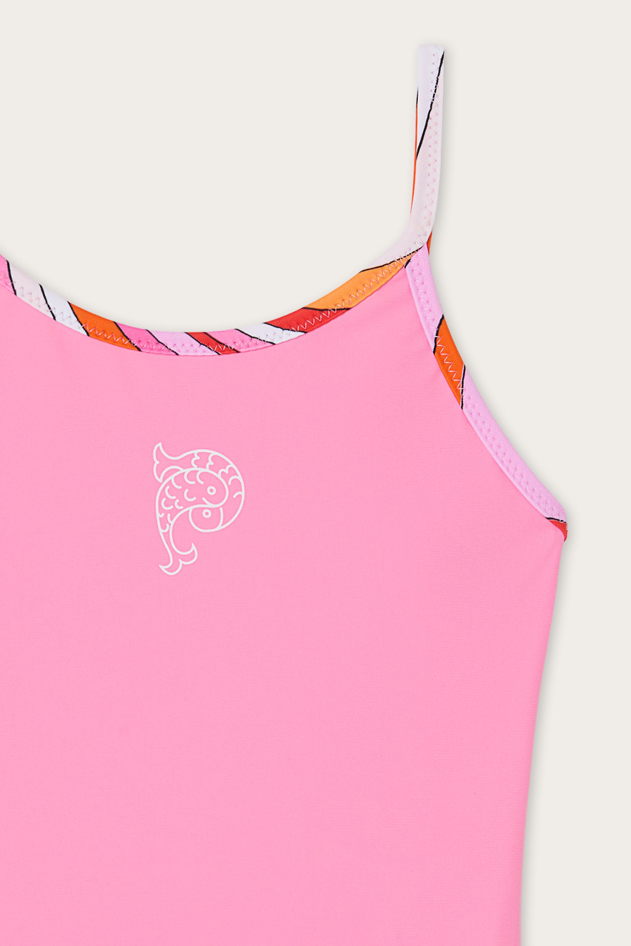 Emilio Pucci Poisson maillot 1 pièce rose lycra