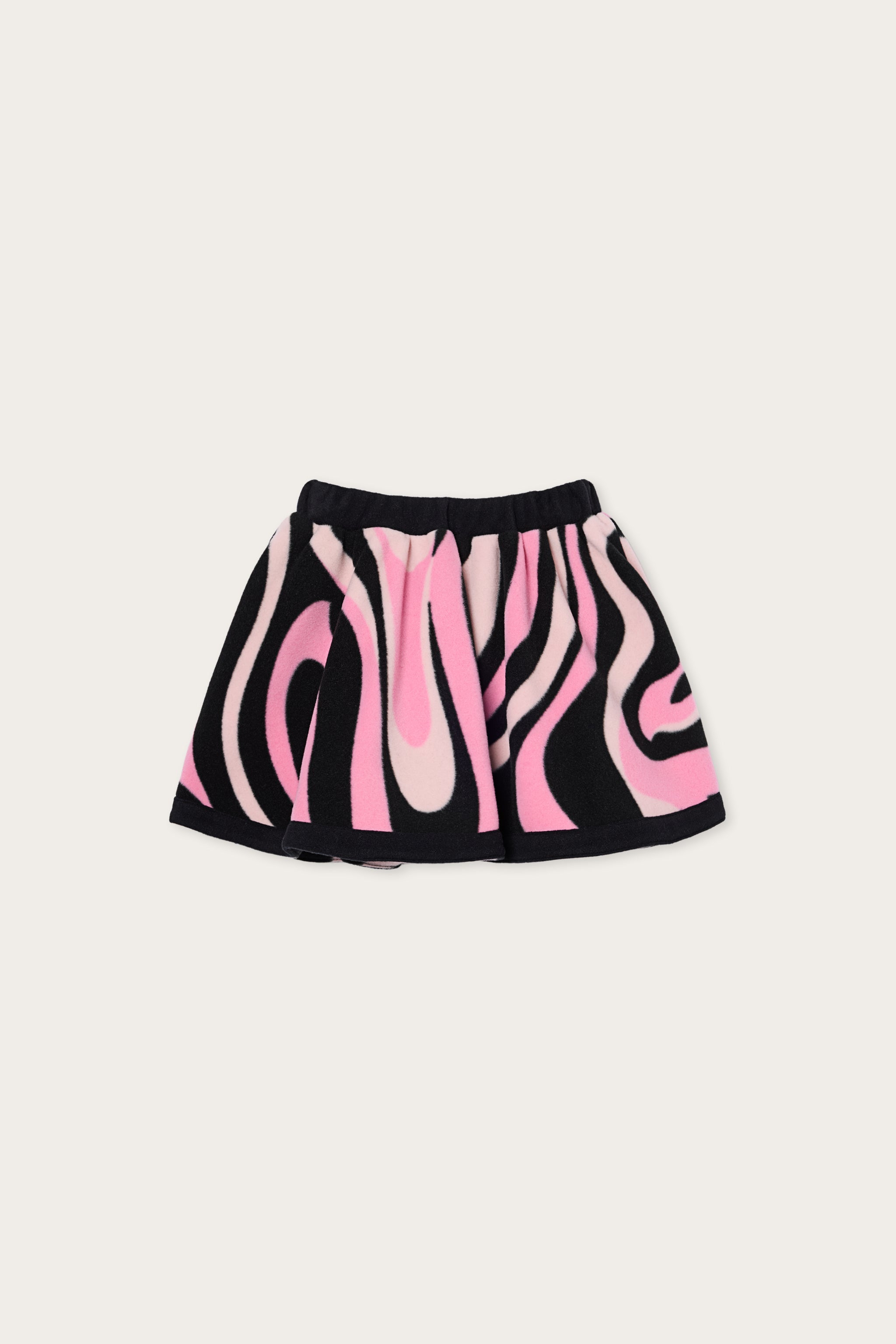 Emilio Pucci Marmo jupe fille rose noir 4Y polyester