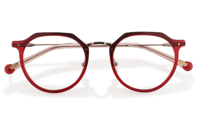 Clémence & Margaux La Tendance lunettes de vue fuchsia doré pantos