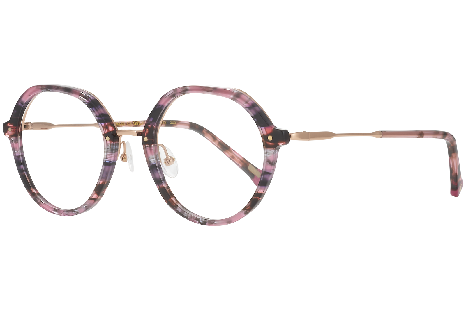 Clémence & Margaux La Girly lunettes de vue moucheté rose