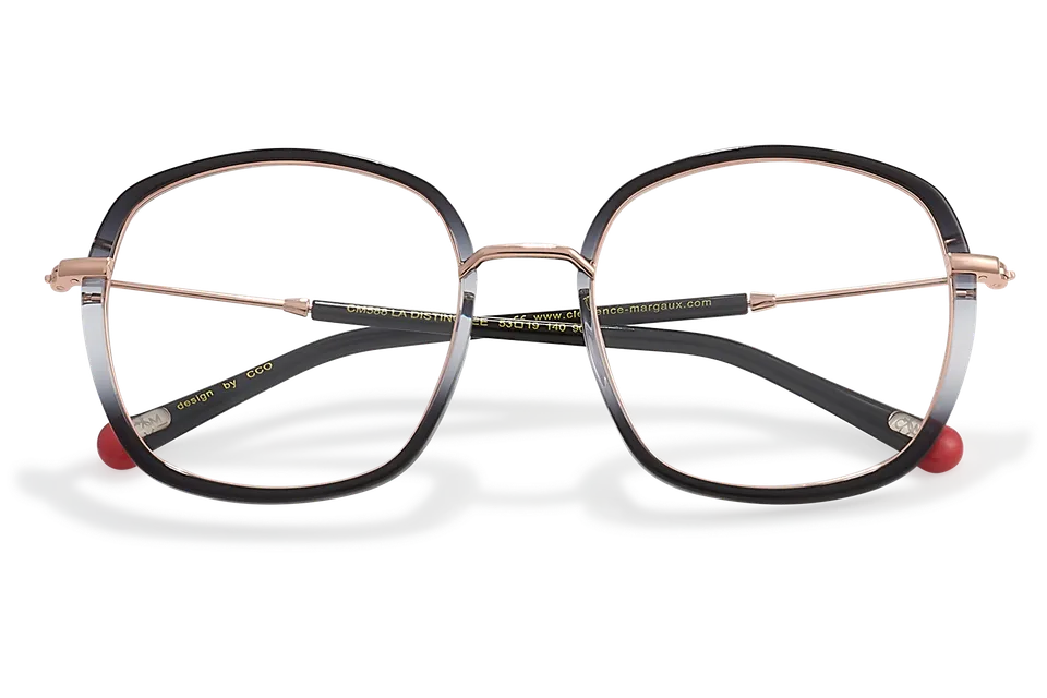Clémence & Margaux La Distinguée lunettes de vue Bleu carrée