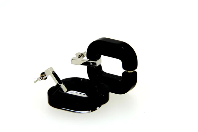 Xavier Derome BO 01 C261 boucles oreilles acétate