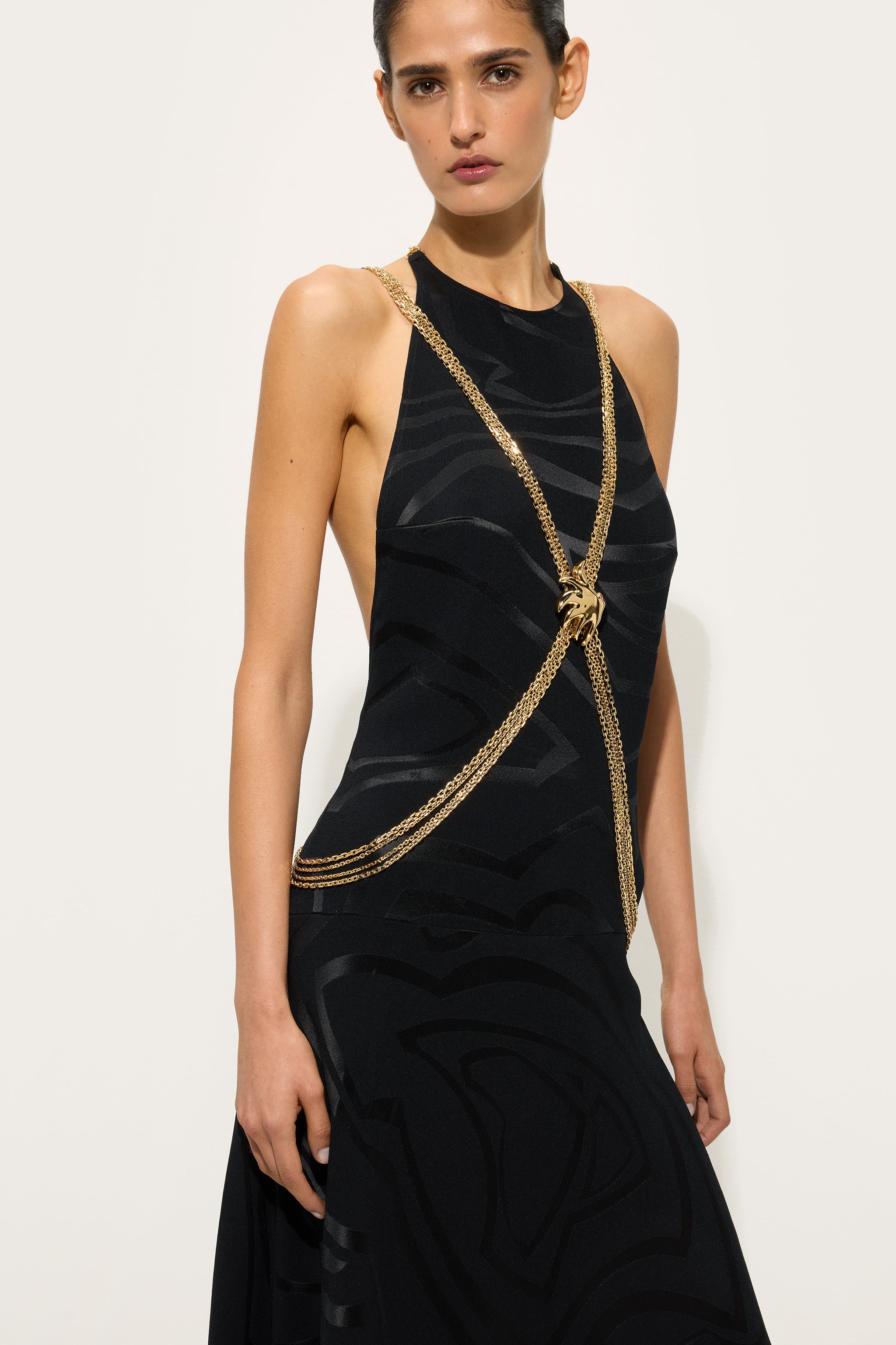 Emilio Pucci Jewellery Body Chain chaine corps or laiton