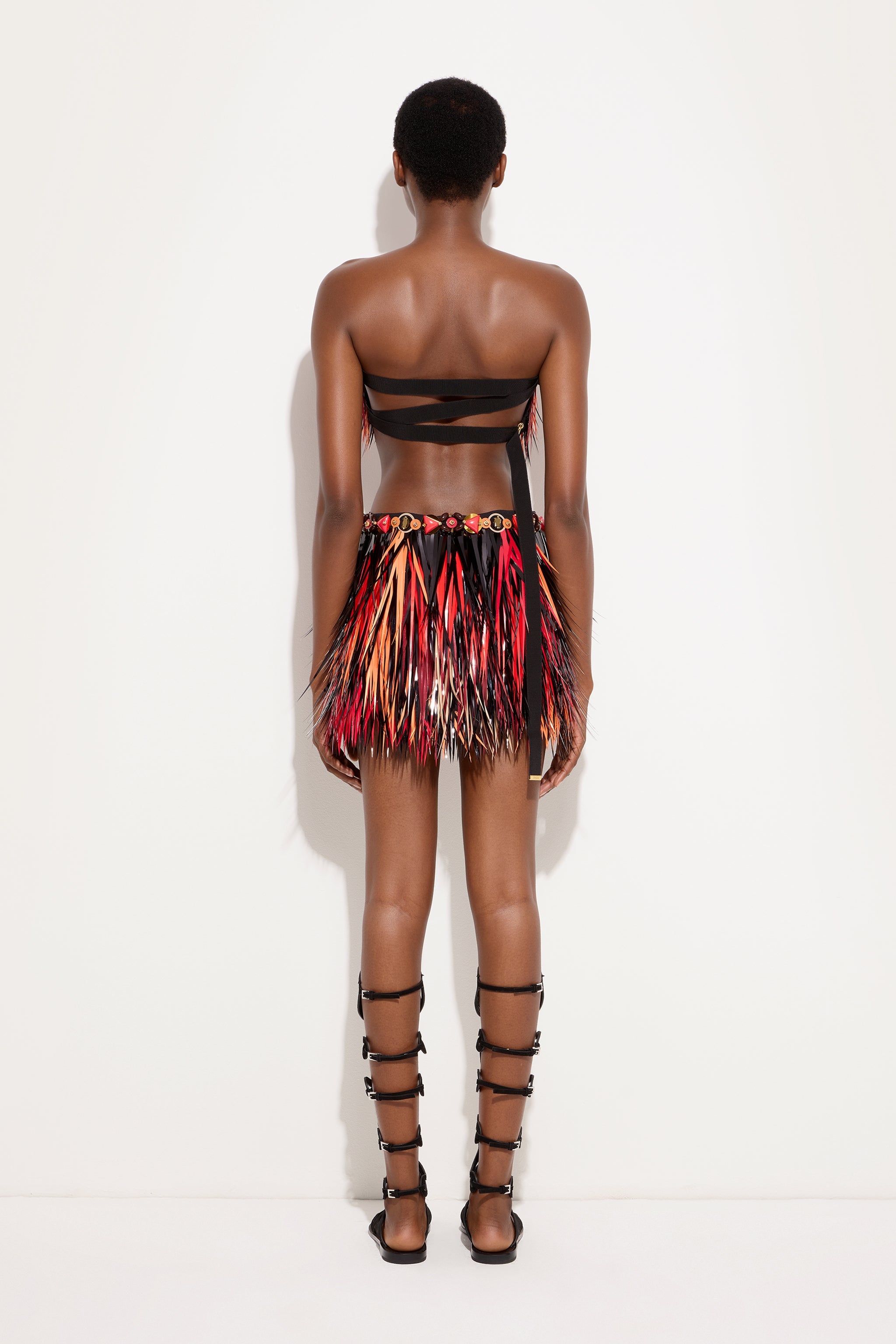Emilio Pucci Skirts 6HRV456H943999 jupe nero soie brodée