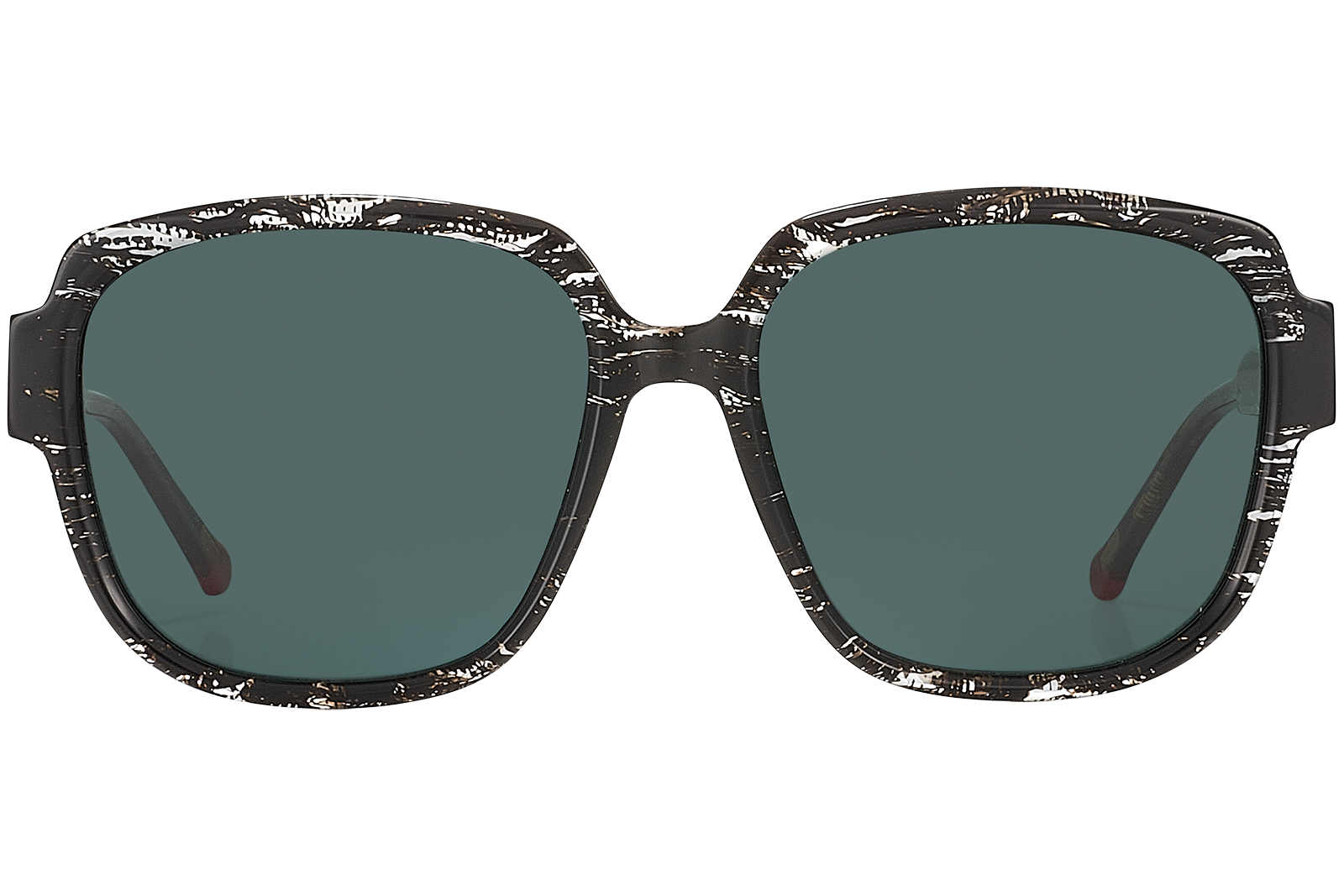 Clémence & Margaux La Blue-Lagoon lunettes de soleil Noir & Argent polarisé