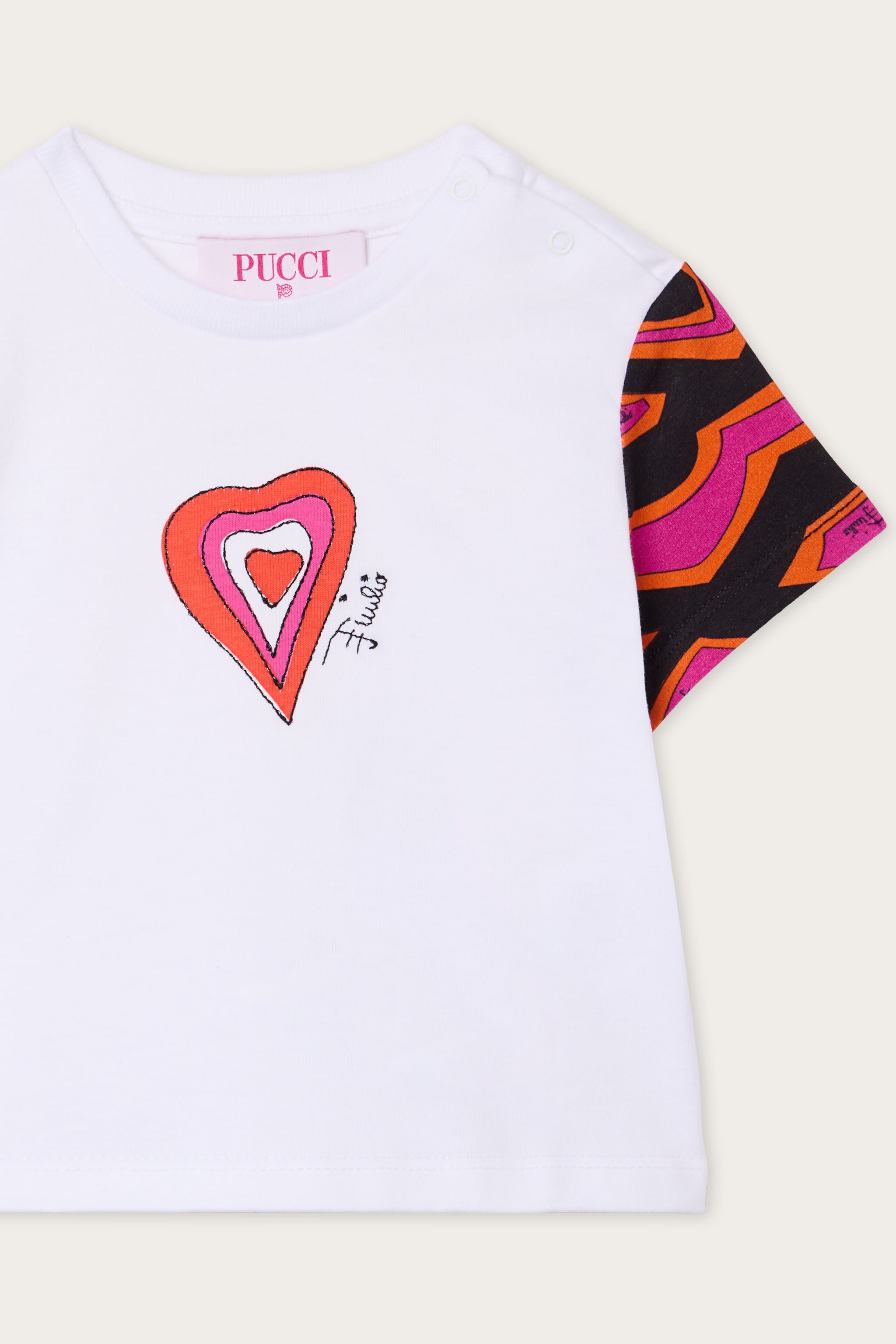 Emilio Pucci T-Shirts ZZ8A11ZZ372100 t-shirt blanc coton bio