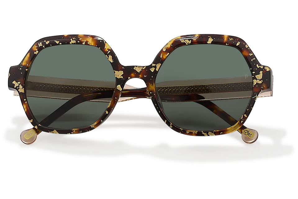 Clémence & Margaux La Famoso lunettes de soleil moucheté brun bleu