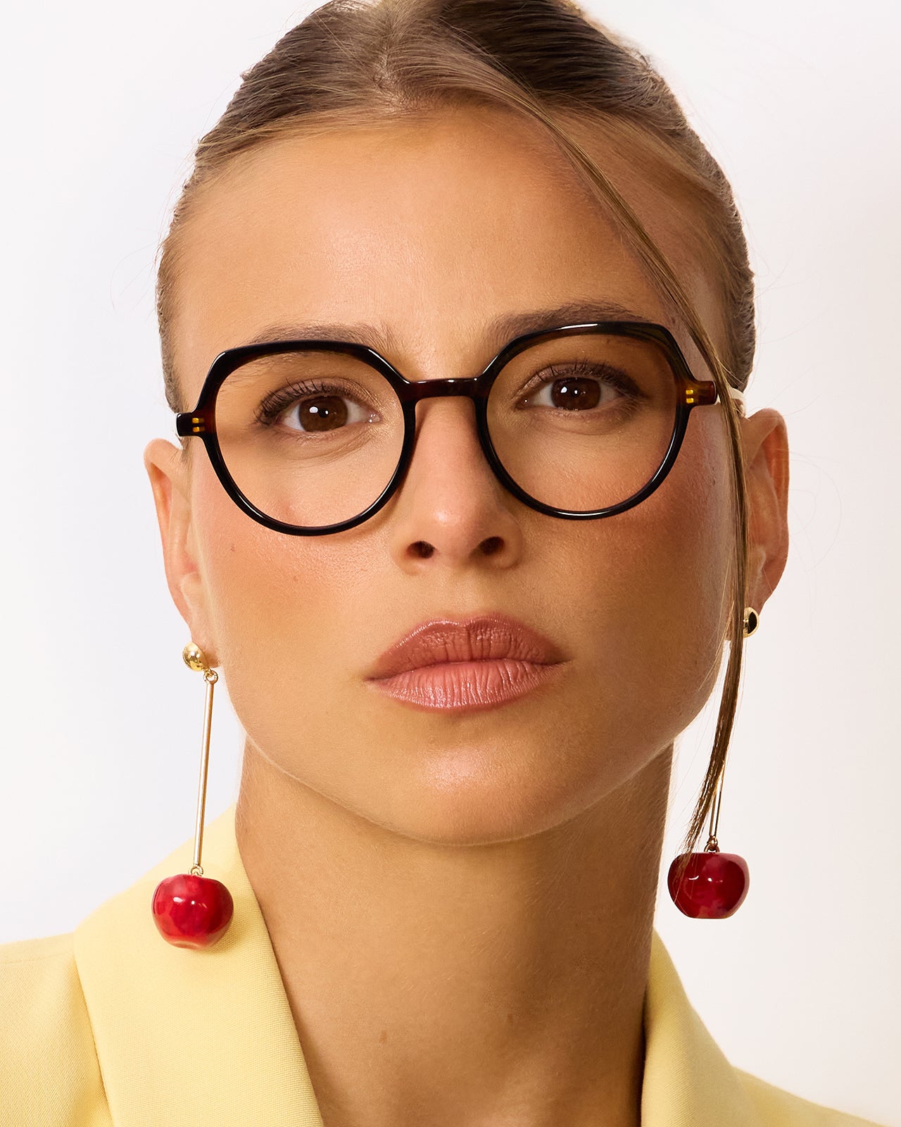 Clémence & Margaux La Alisa lunettes de vue Noir Écaille pantos