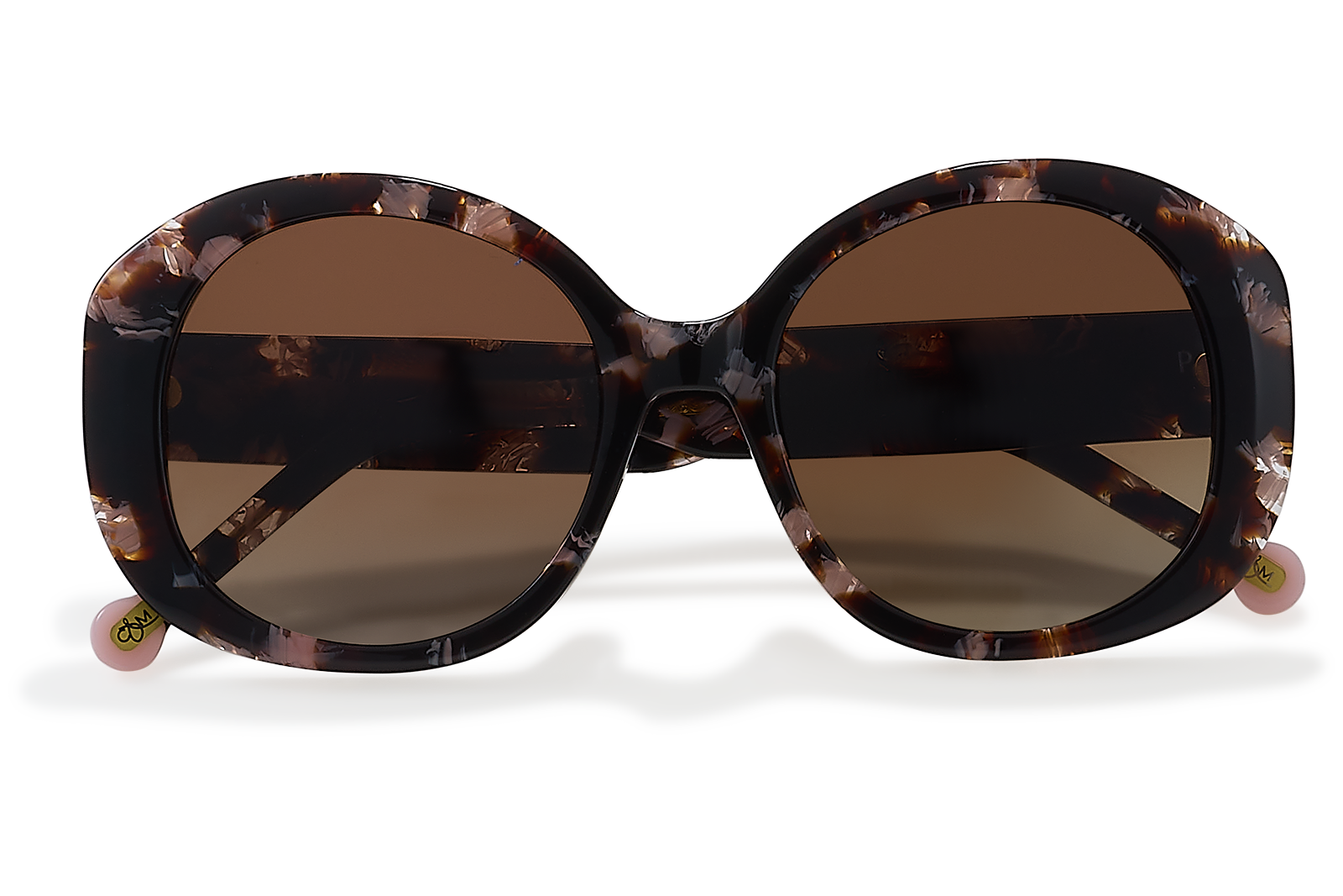 Clémence & Margaux Solaires Anafi lunettes de soleil Marbré Rose polarisé