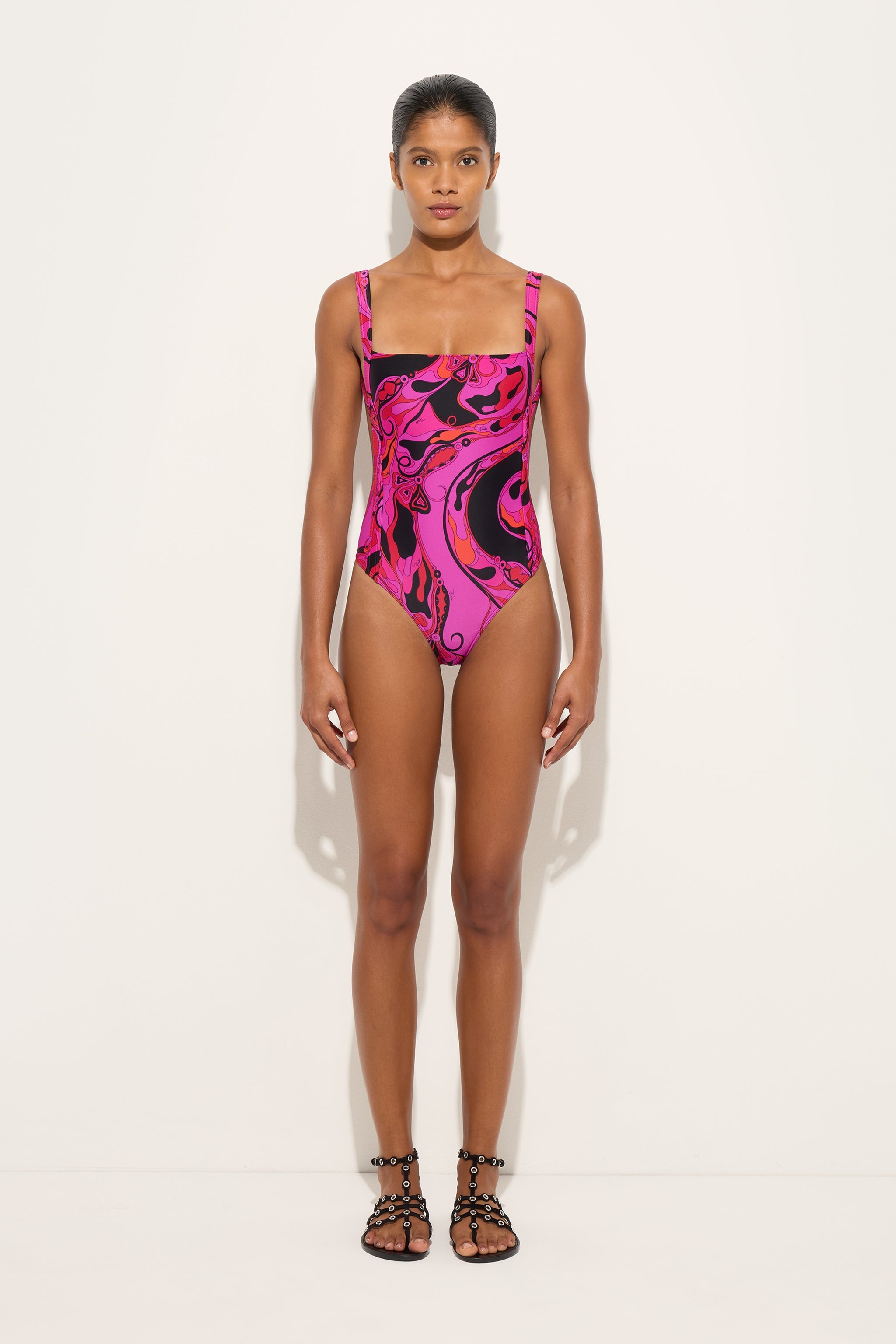 Emilio Pucci Maillot 1 pièce lycra fuchsia Orchidee