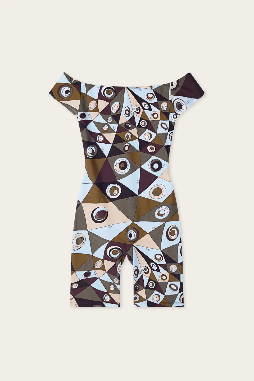 Emilio Pucci Occhi Jumpsuit Combinaison Kaki Bleu