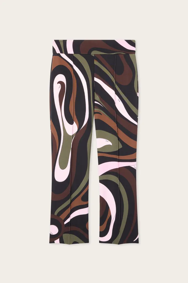 Emilio Pucci Marmo pantalon capri kaki rose slim