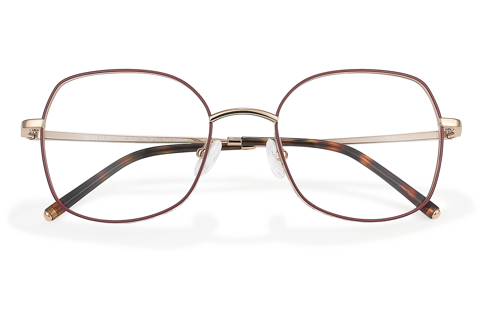 Clémence & Margaux La Rythmée lunettes de vue Doré monture carrée