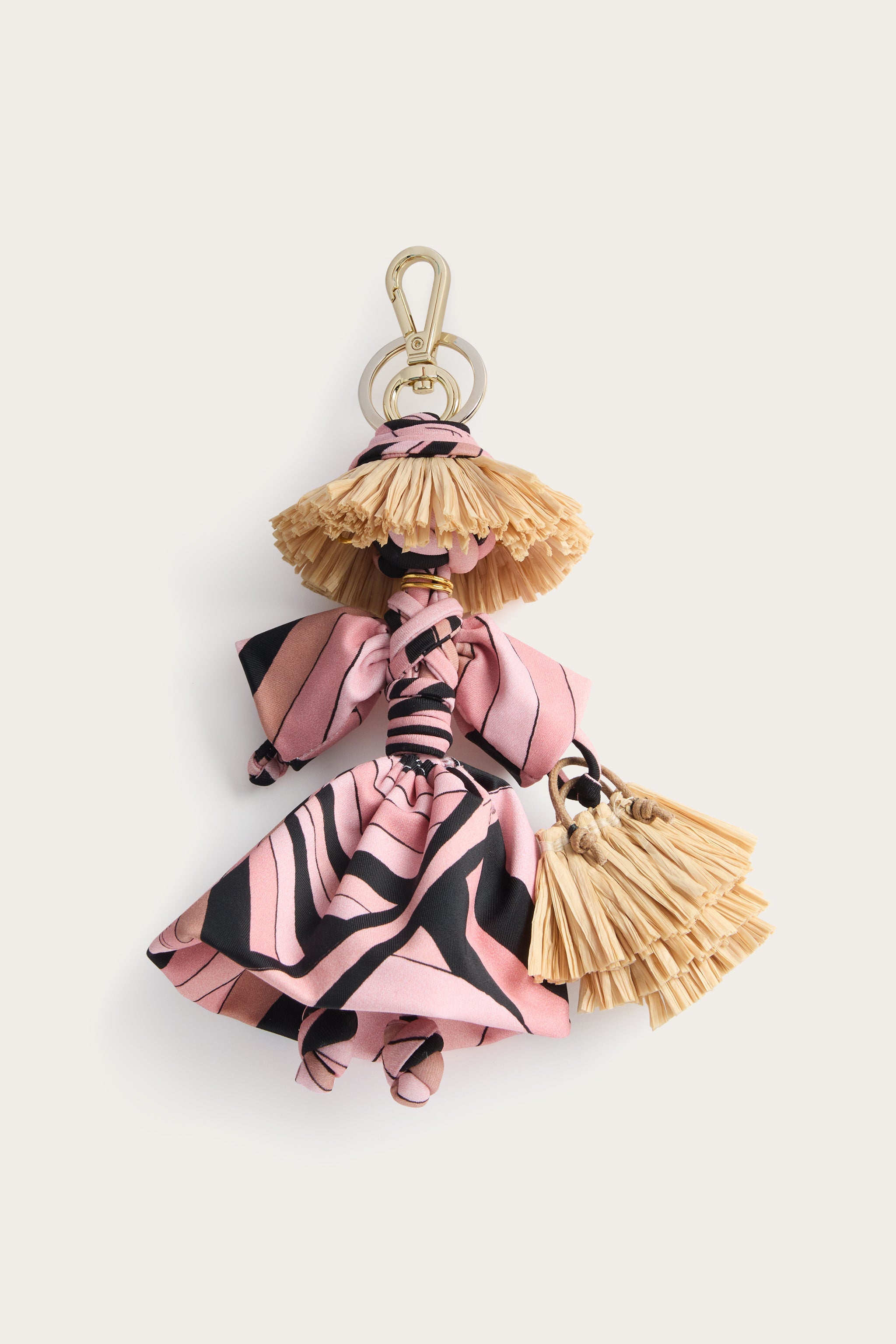 Emilio Pucci Iride breloque sac nude rafia