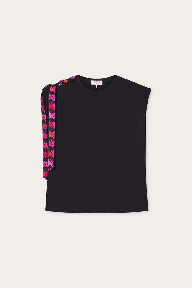 Emilio Pucci T-shirt 6HTP406H990999 noir viscose