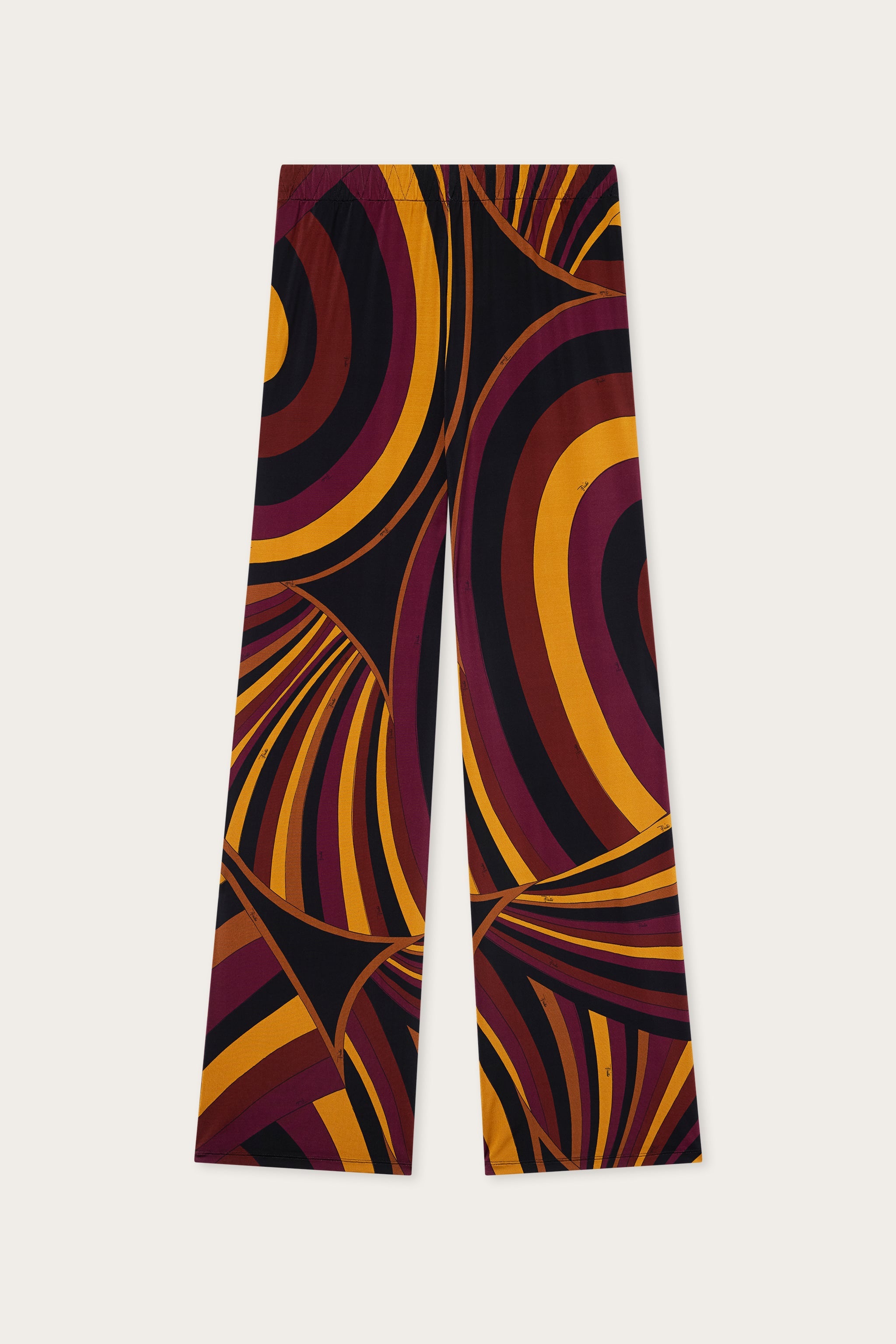 Emilio Pucci Pantalon Iride Bordeaux satiné femme