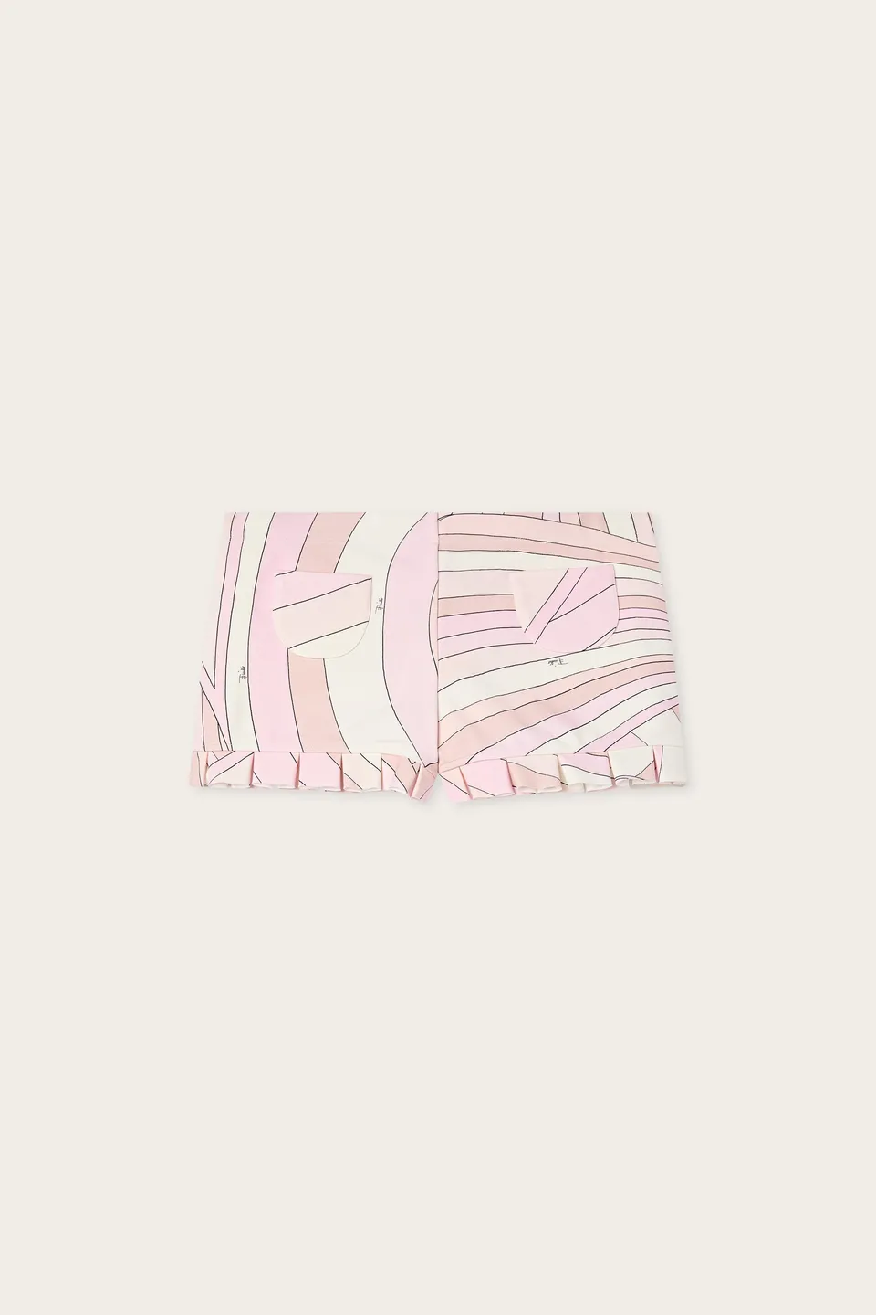 Emilio Pucci Iride short femme rose nude jersey