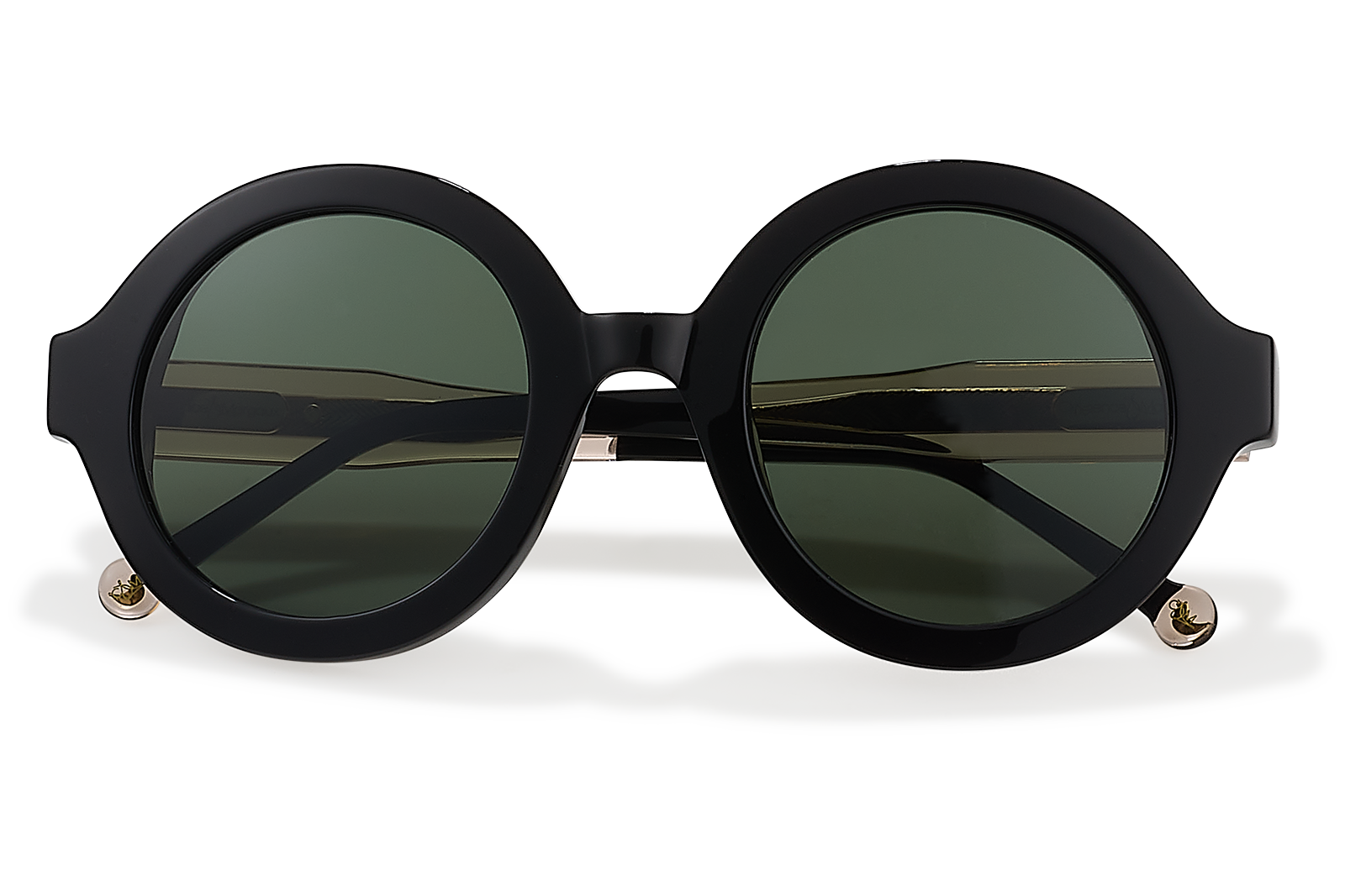Clémence & Margaux La Miss Athènes lunettes de soleil Noir & Doré polarisé