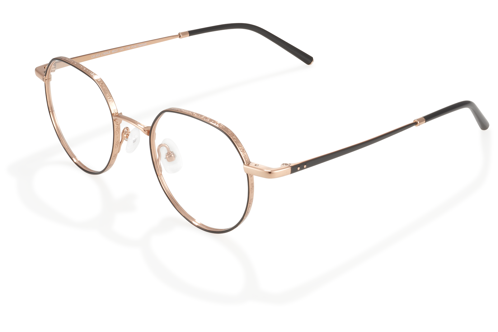 Clémence & Margaux L'Agile lunettes de vue Doré & Kaki pantos