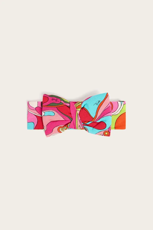 Emilio Pucci Orchidee bandeau coton fuchsia taille I
