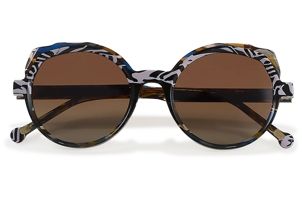 Clémence & Margaux La Céphalonie lunettes de soleil Noir Écaille cat eye