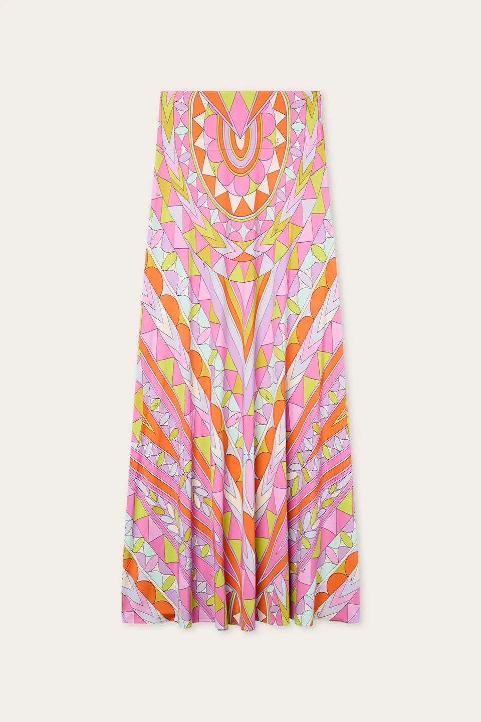 Emilio Pucci Manuba jupe longue satin multicolore
