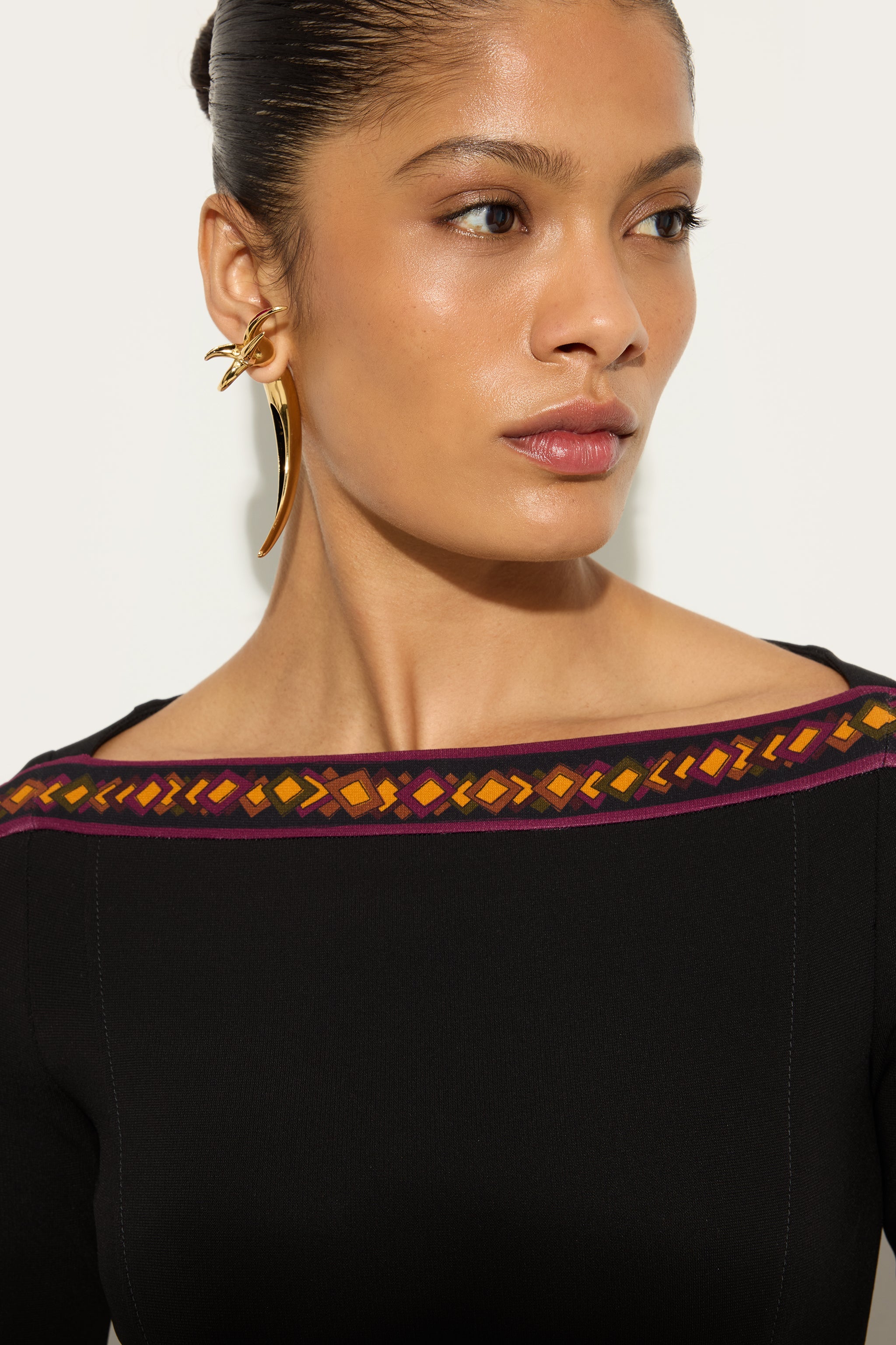 Emilio Pucci Jewellery mono boucle étoile doré