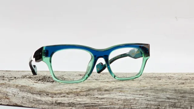 Xavier Derome Grant GRANT-C262 monture rectangle bleu dégradé vert
