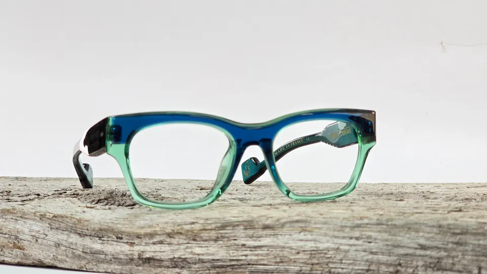 Xavier Derome Grant GRANT-C262 monture rectangle bleu dégradé vert