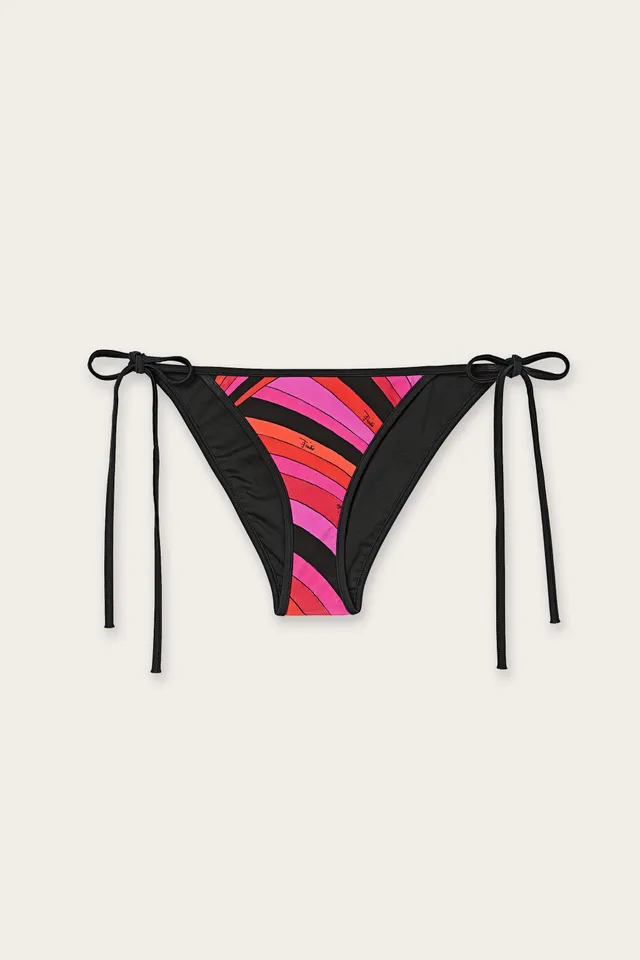 Emilio Pucci Bikini Slip Iride lycra fuchsia/noir XS