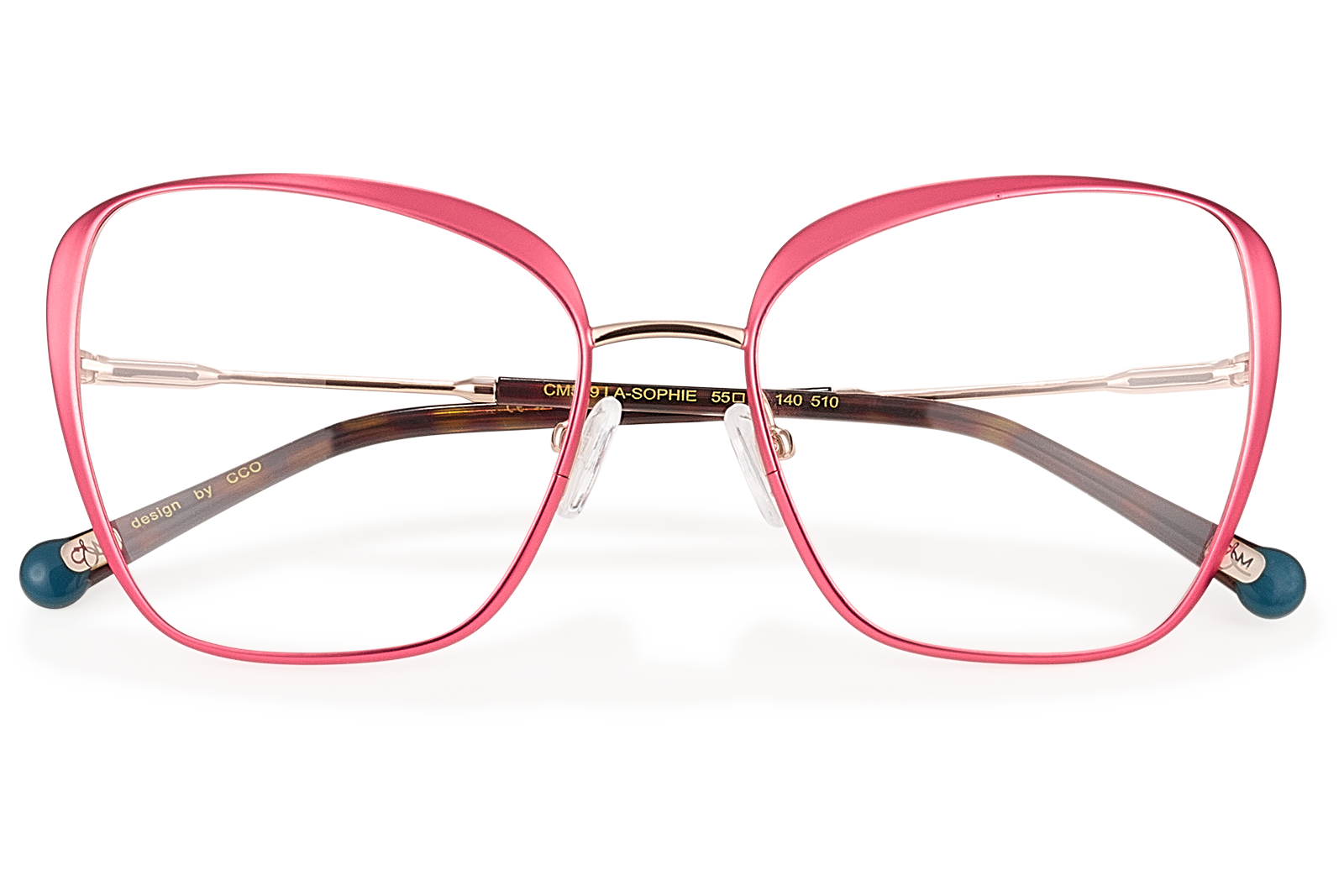 Clémence & Margaux Harmonie lunettes de vue rose papillon