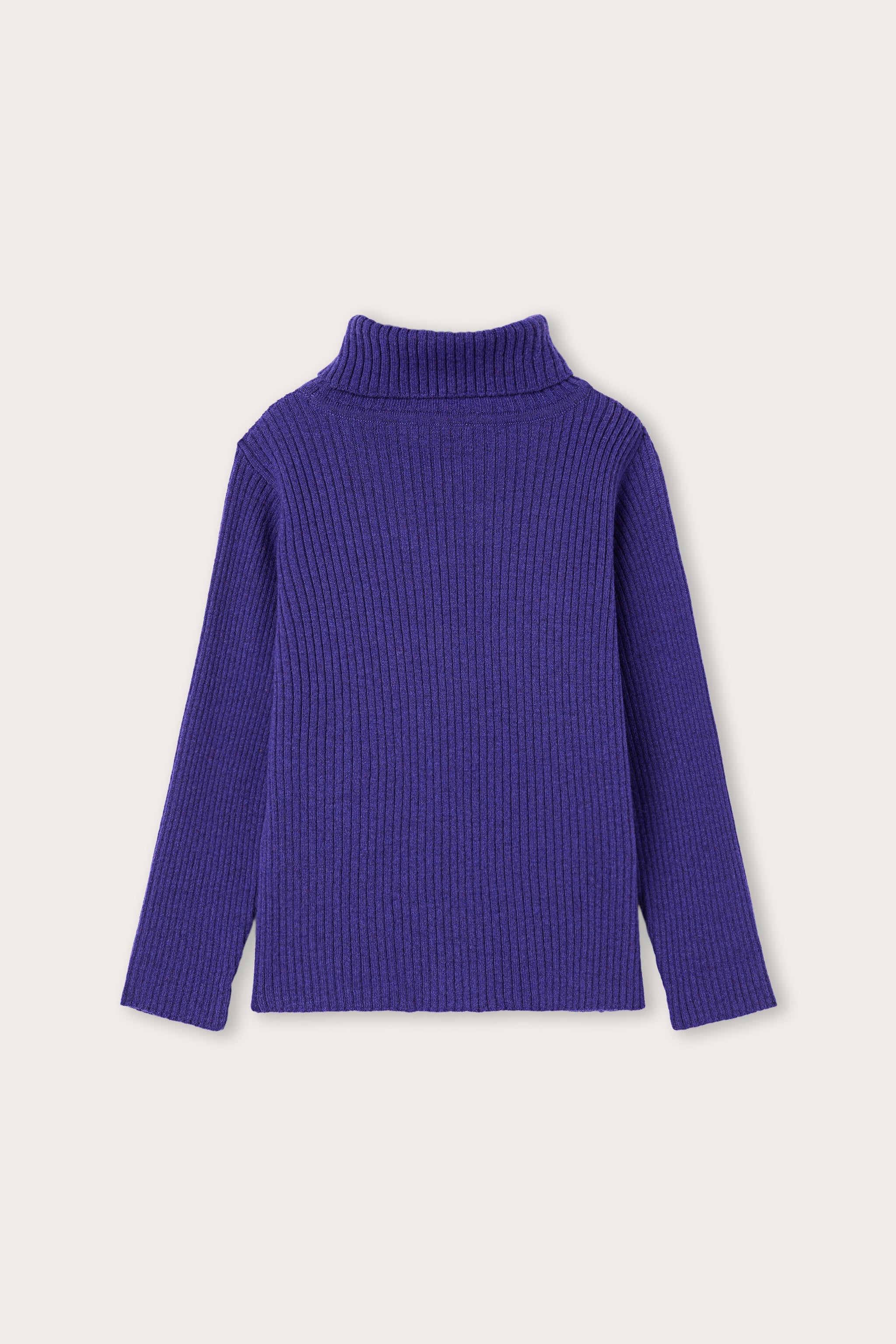 Emilio Pucci pull col roulé laine violet 6Y