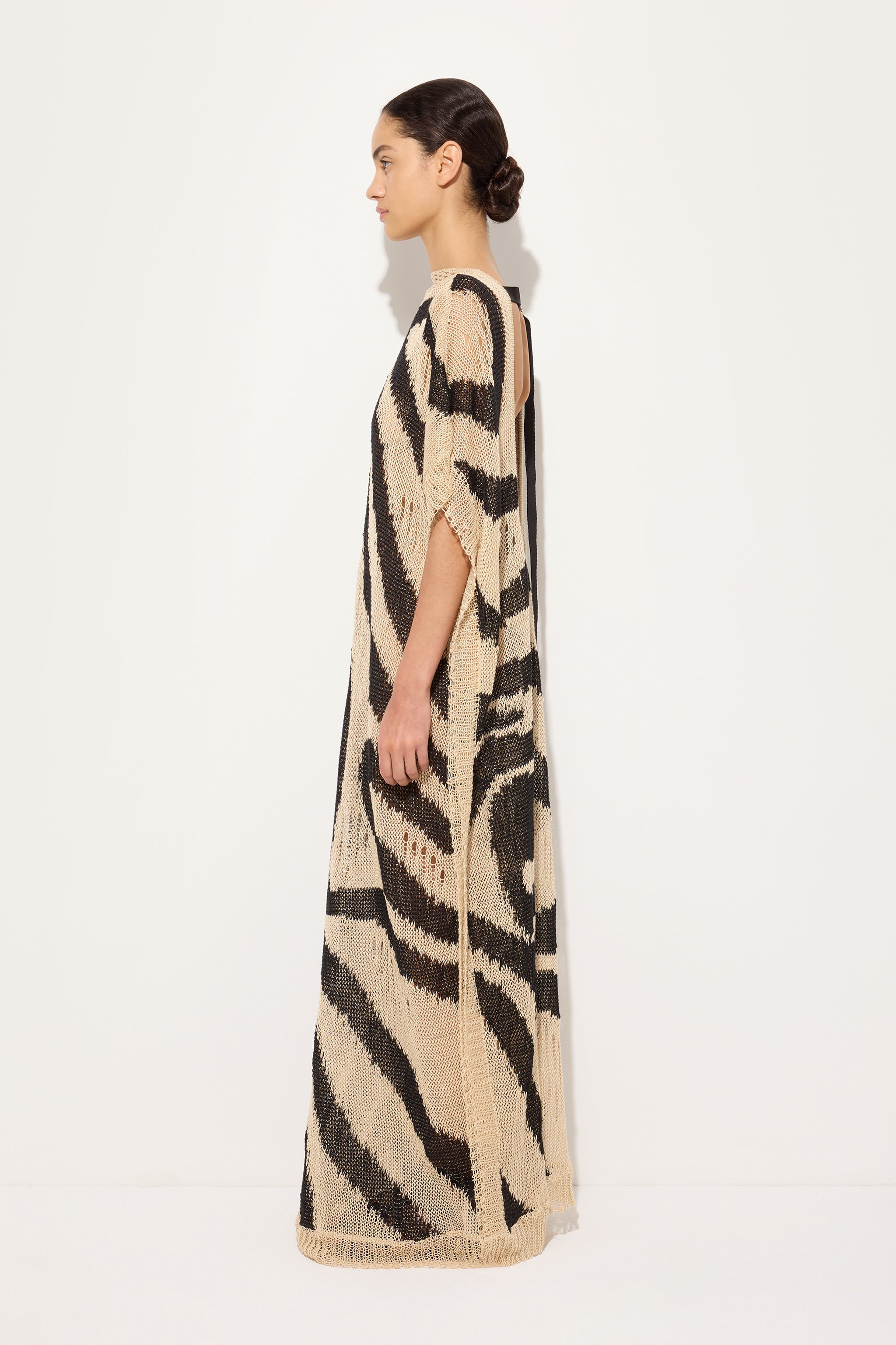 Emilio Pucci Caftano Marmo caftan lin beige