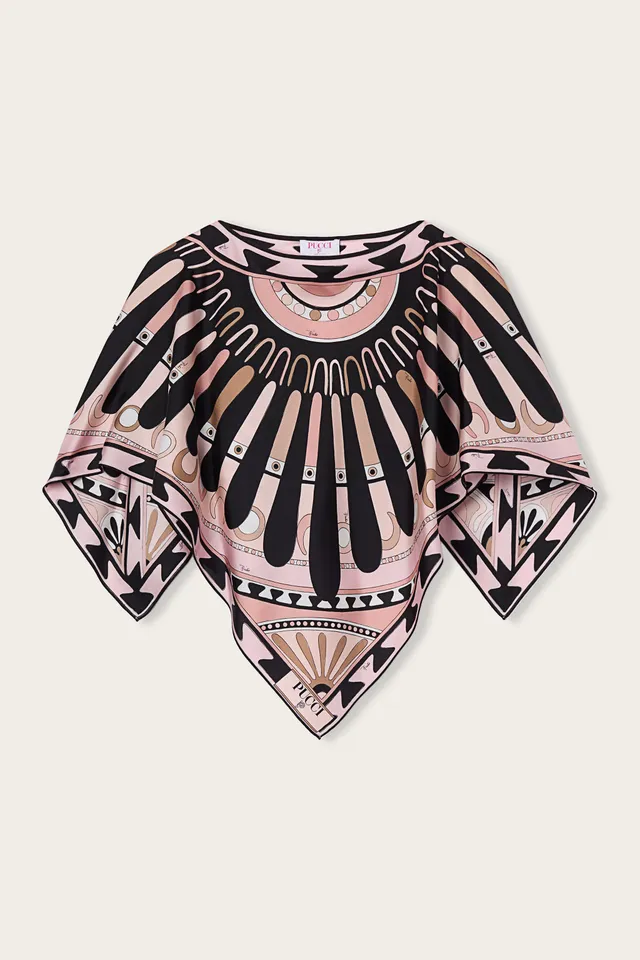 Emilio Pucci Kaftans top caftan soie nude Soleil
