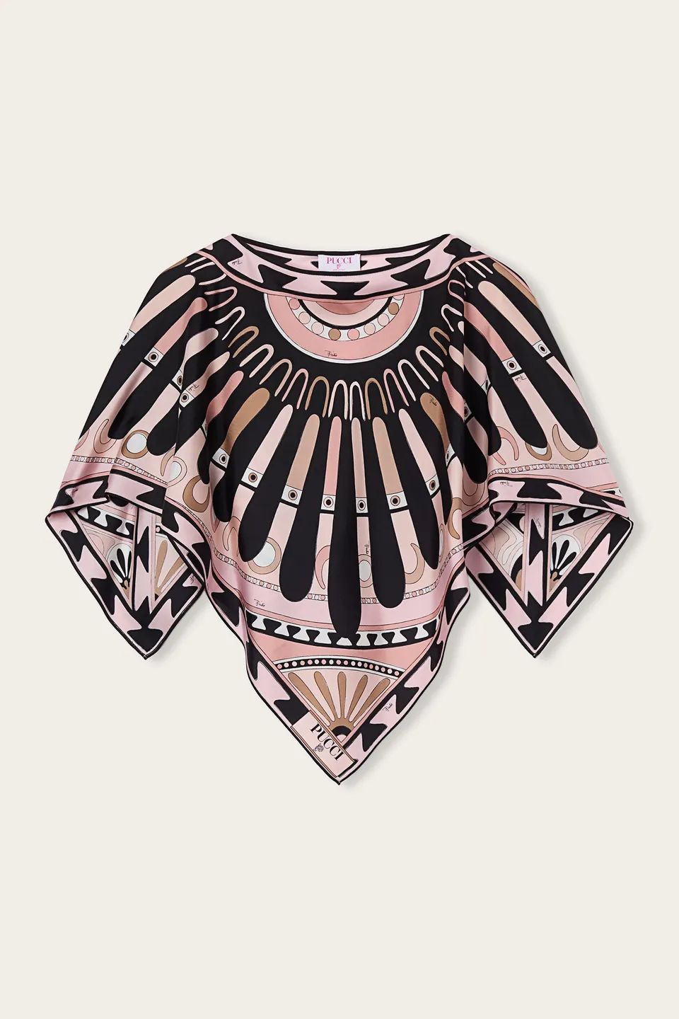 Emilio Pucci Kaftans top caftan soie nude Soleil