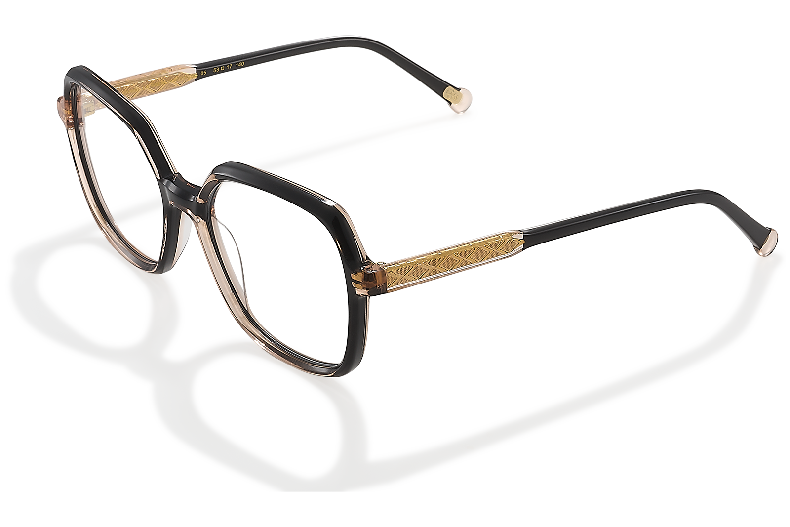 Clémence & Margaux La French Attitude lunettes de vue carrée noir rose