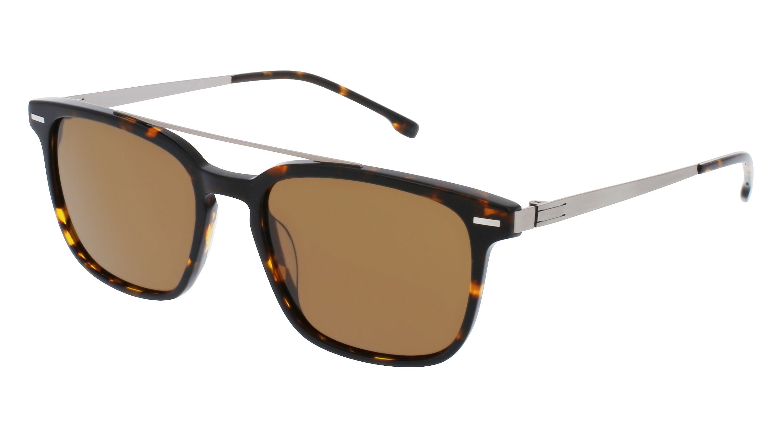 Filium FI S2212 Écaille lunettes de soleil rectangle homme