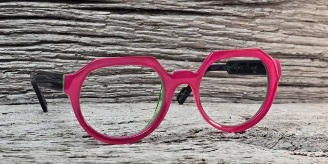 Xavier Derome Divine C296 lunettes de vue fuchsia rondes