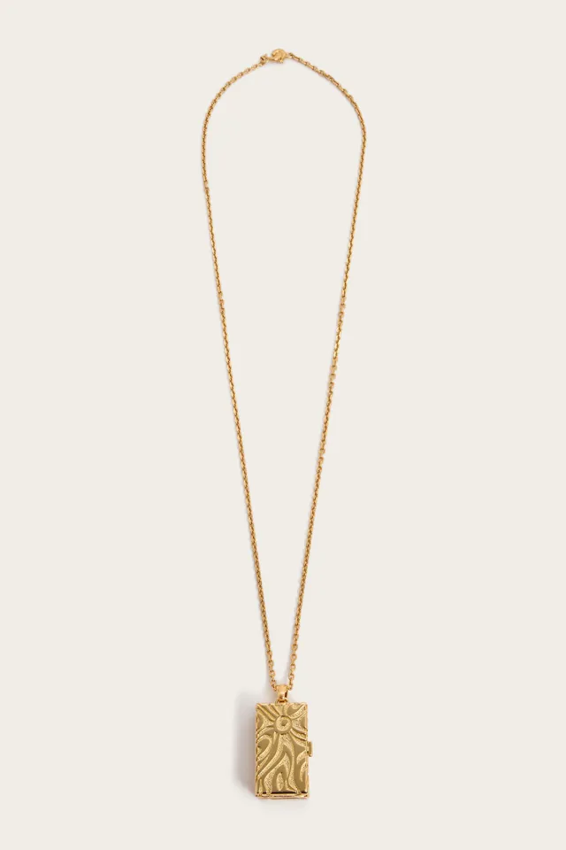 Emilio Pucci Jewellery Collana collier long or marbre 95 cm