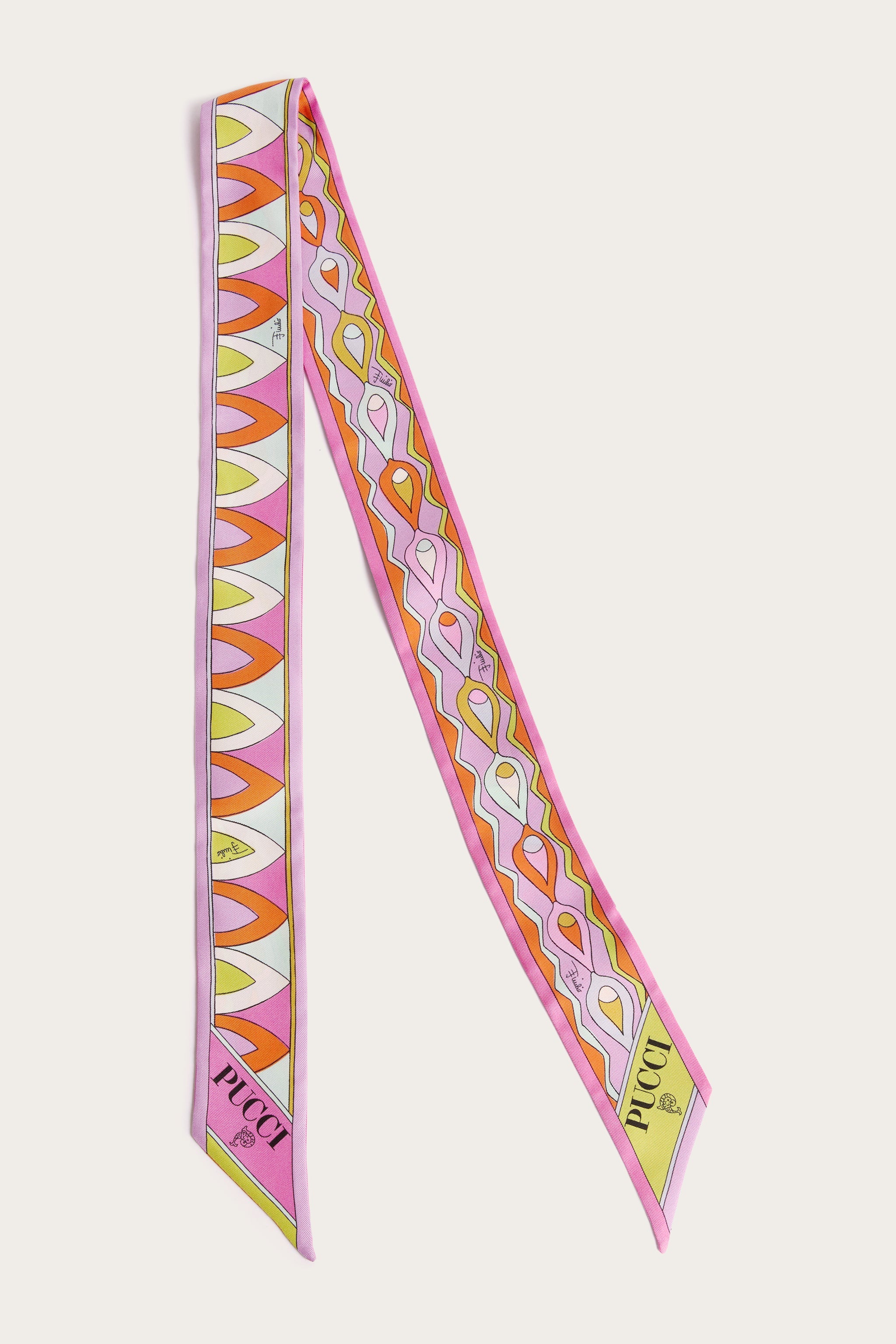 Emilio Pucci Silks bandeau soie multicolore 5x120